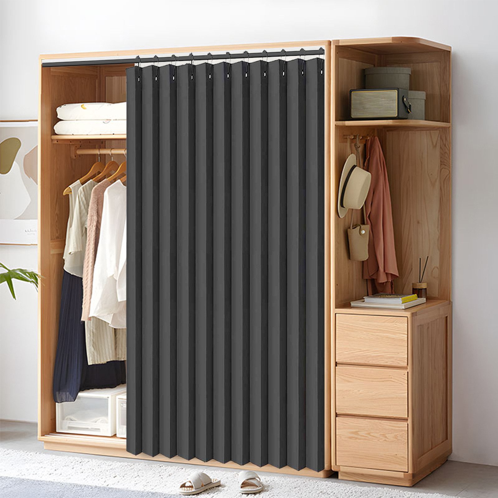 Qelus Vorhang 254x213/254x241cm Raumteiler Vorhang Wasserdicht günstig online kaufen