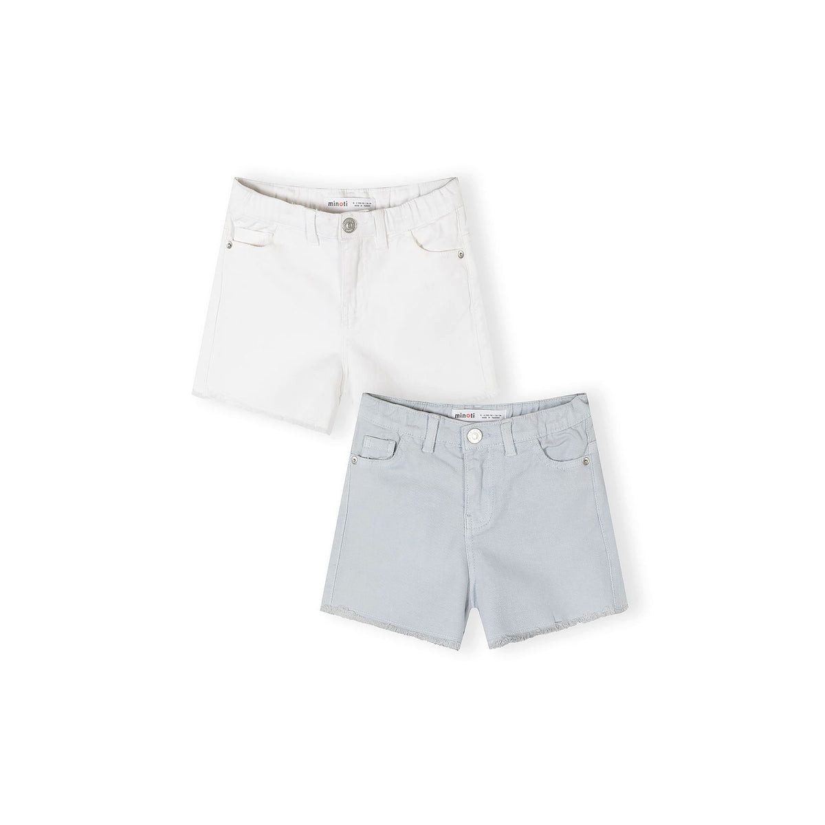 MINOTI Shorts für Mädchen aus Twill (Packung, 2-tlg) Fünf-Pocket-Stil