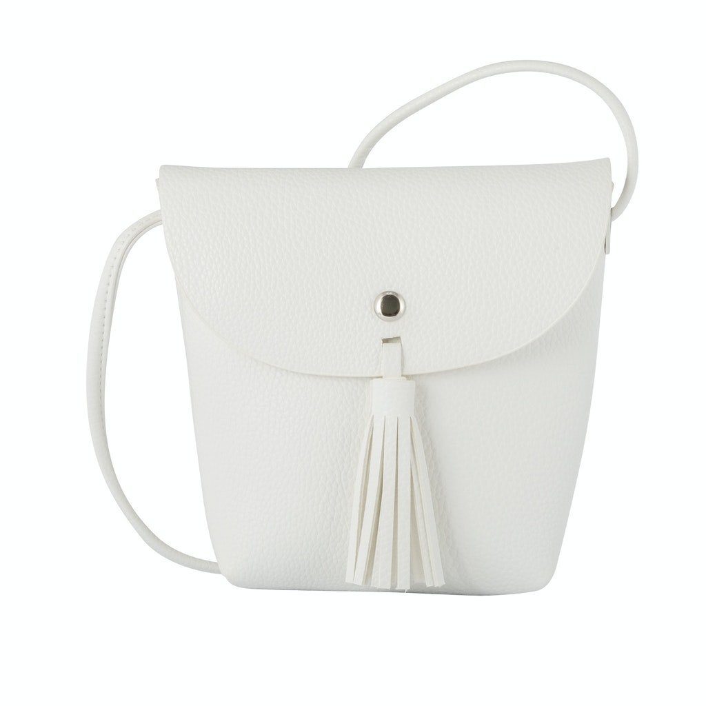 TOM TAILOR Denim Clutch DENIM TOM TAILOR Handtasche Schultertasche Damentasche weiß white ida