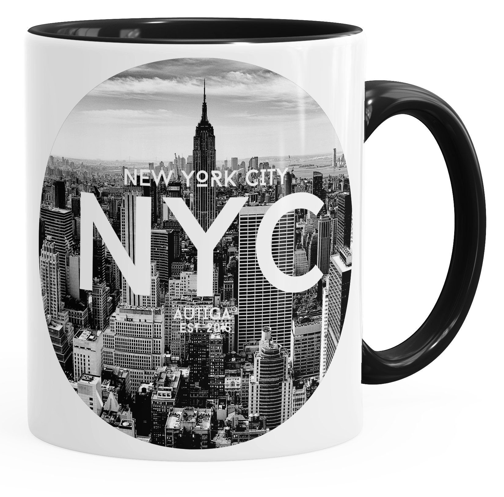 Autiga Tasse Tasse mit New York City Fotoprint Manhattan Rockefeller Center NYC Autiga®, Keramik