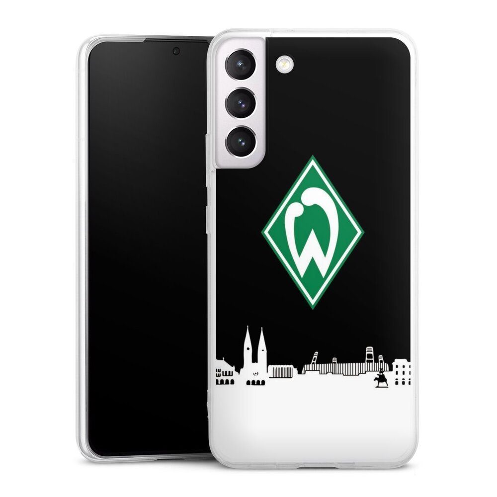 DeinDesign Handyhülle Offizielles Lizenzprodukt Skyline SV Werder Bremen WB  Skyline, Samsung Galaxy S22 Plus Slim Case Silikon Hülle Ultra Dünn  Schutzhülle