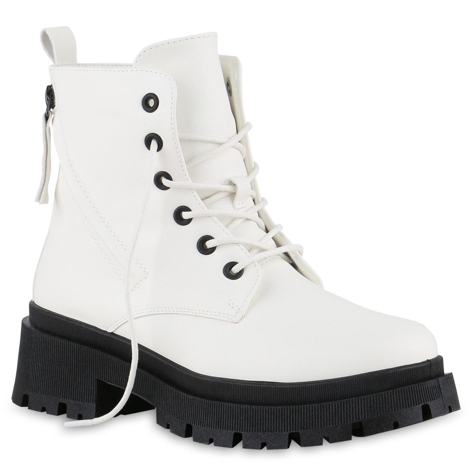 VAN HILL Damen Leicht Gefütterte Schnürstiefeletten Stiefeletten Schuhe 841 günstig online kaufen