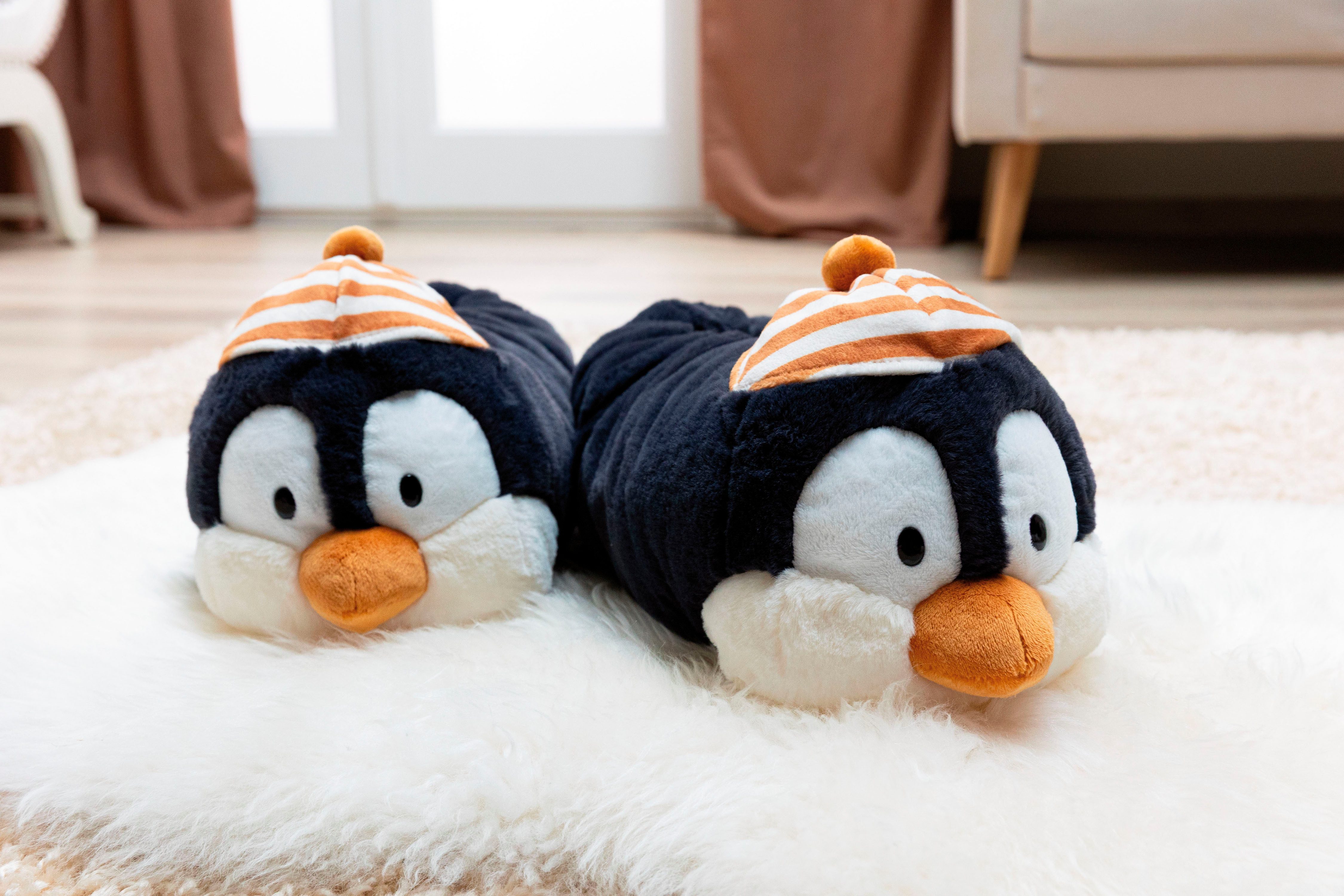 Nici Pinguin Peppi Plüsch Hausschuhe – Bild 5 von 5