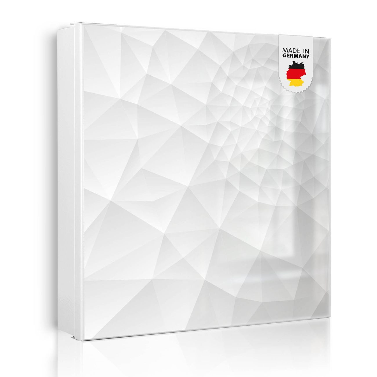 banjado Schlüsselkasten aus Metall mit Motiv Nautilus (Stahl Gehäuse, mit 32 Haken, beschreibbar & magnetisch), 30 x 30 x 5 cm