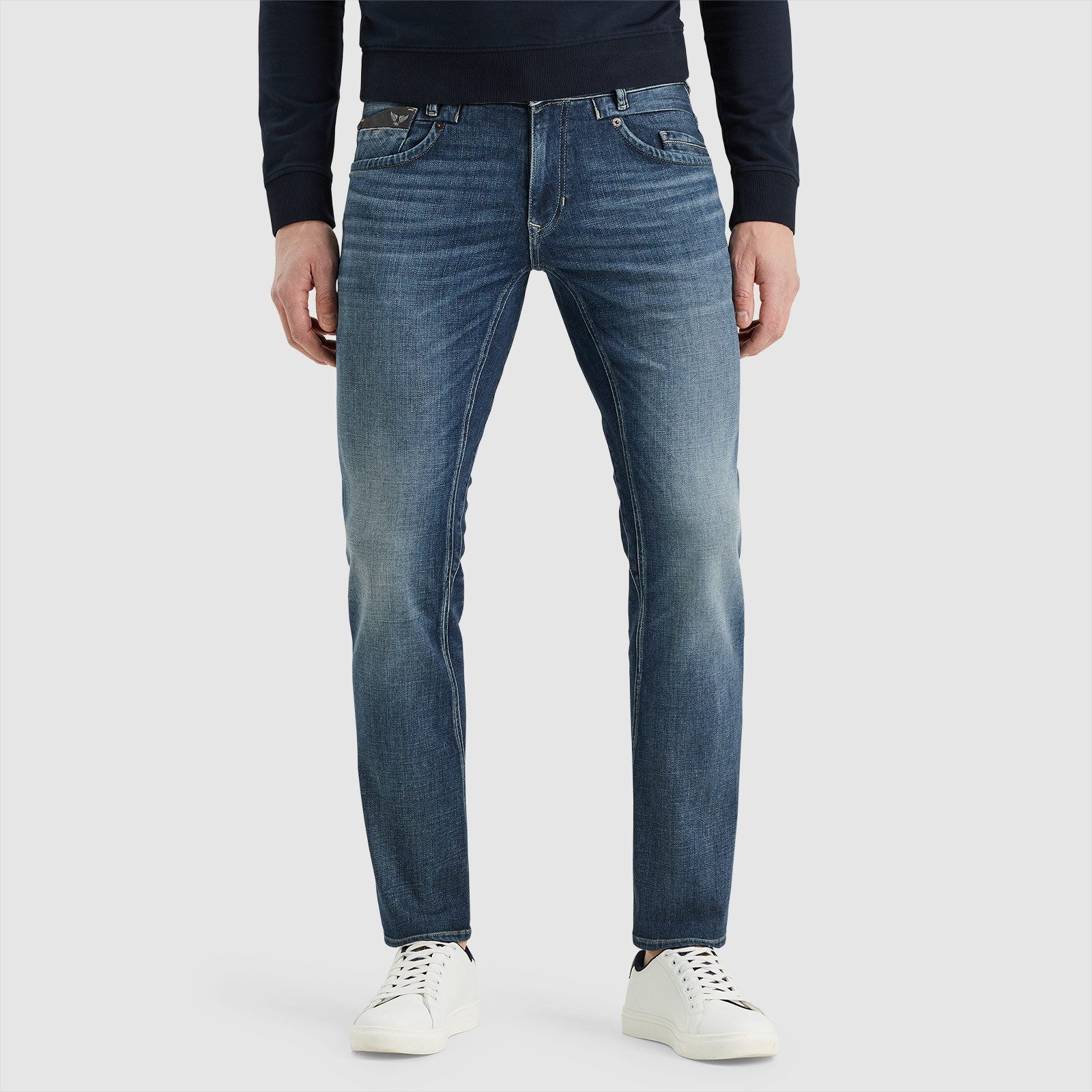 PME Legend Herren Jeans COMMANDER 3.0 - Relaxed Fit - Blau - Deep Mid Blue günstig online kaufen