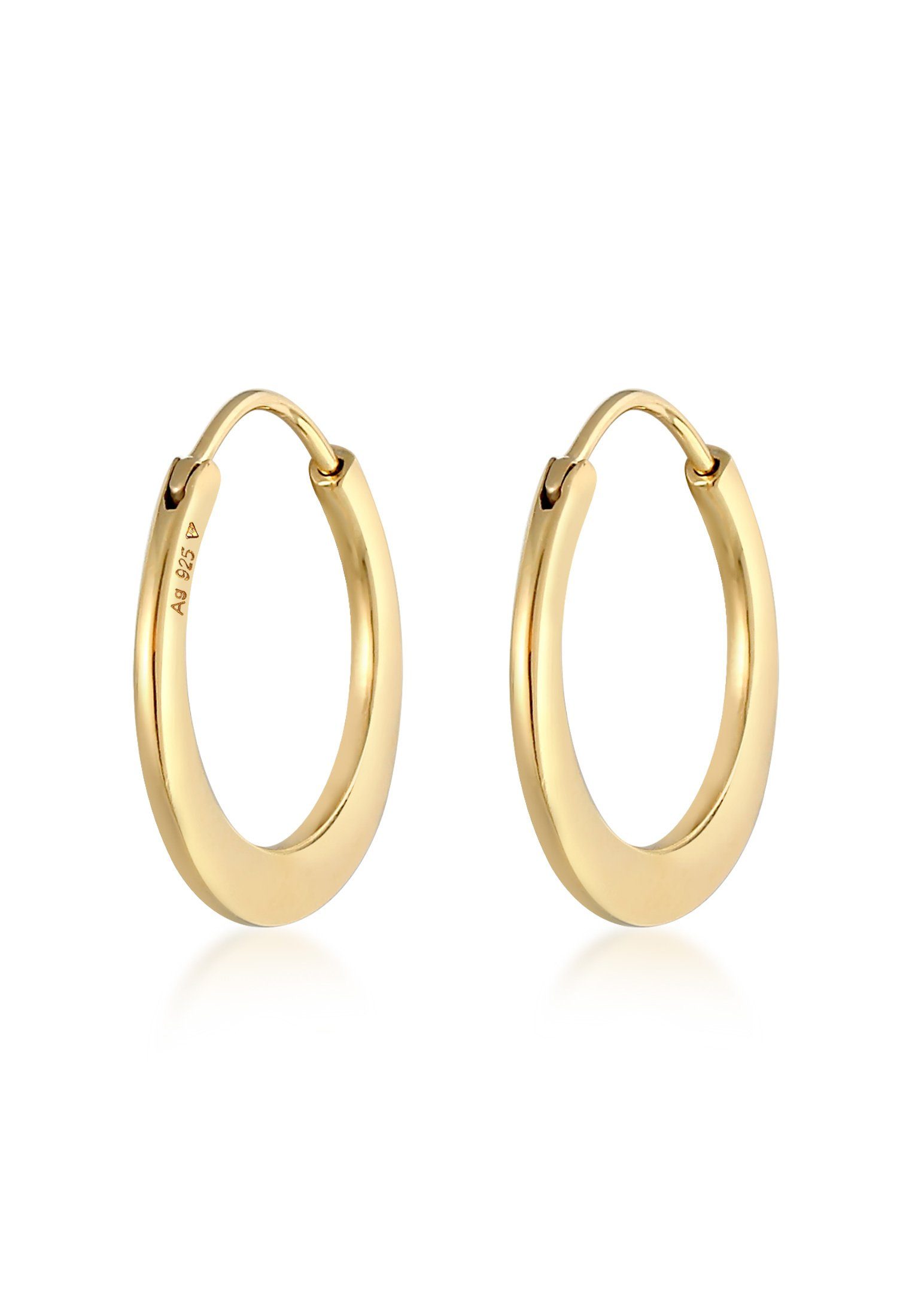 Elli Premium Paar Creolen Creolen Ohrhänger 925 Silber