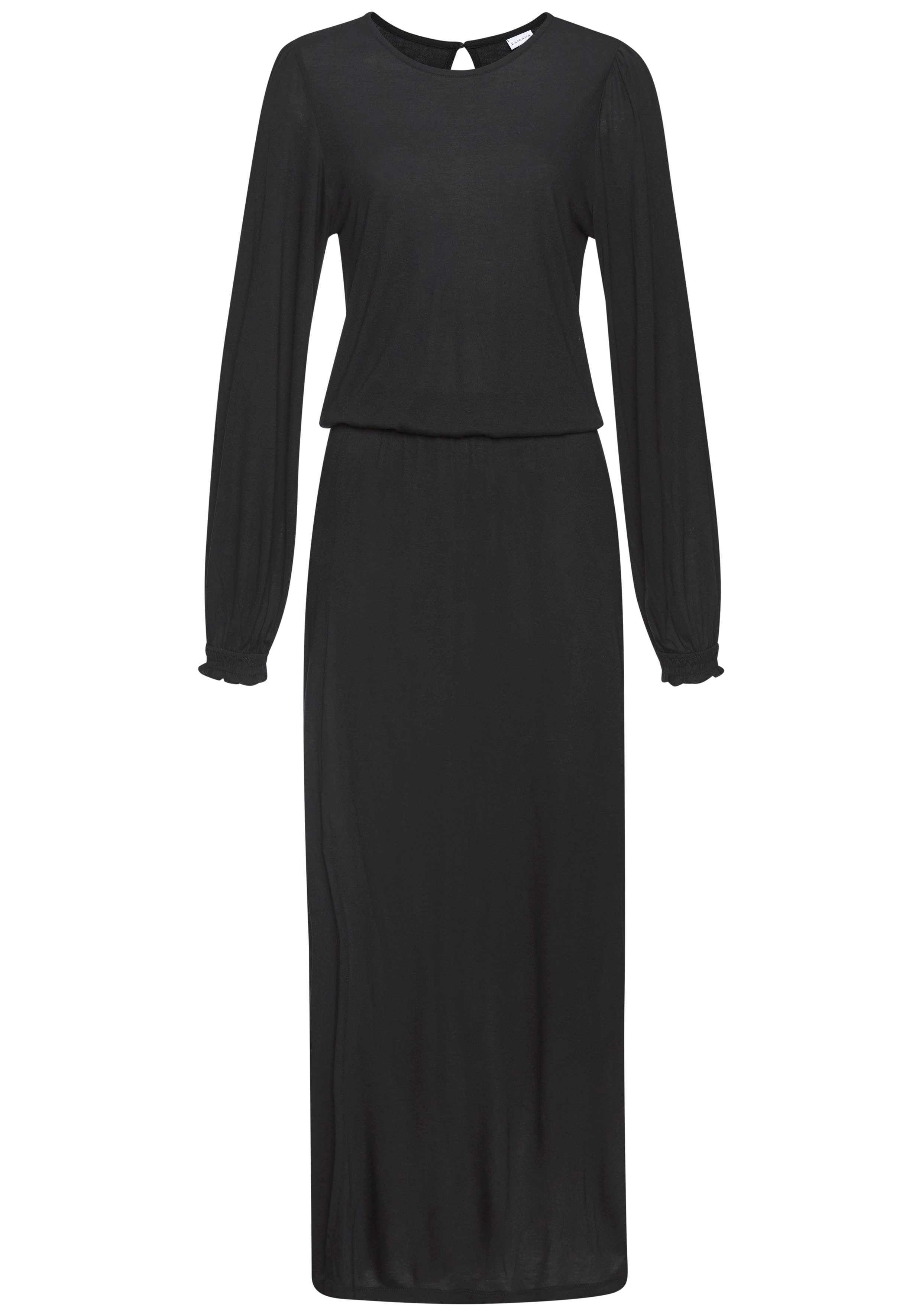 LASCANA Maxikleid mit seitlichem Schlitz, schlichtes günstig online kaufen