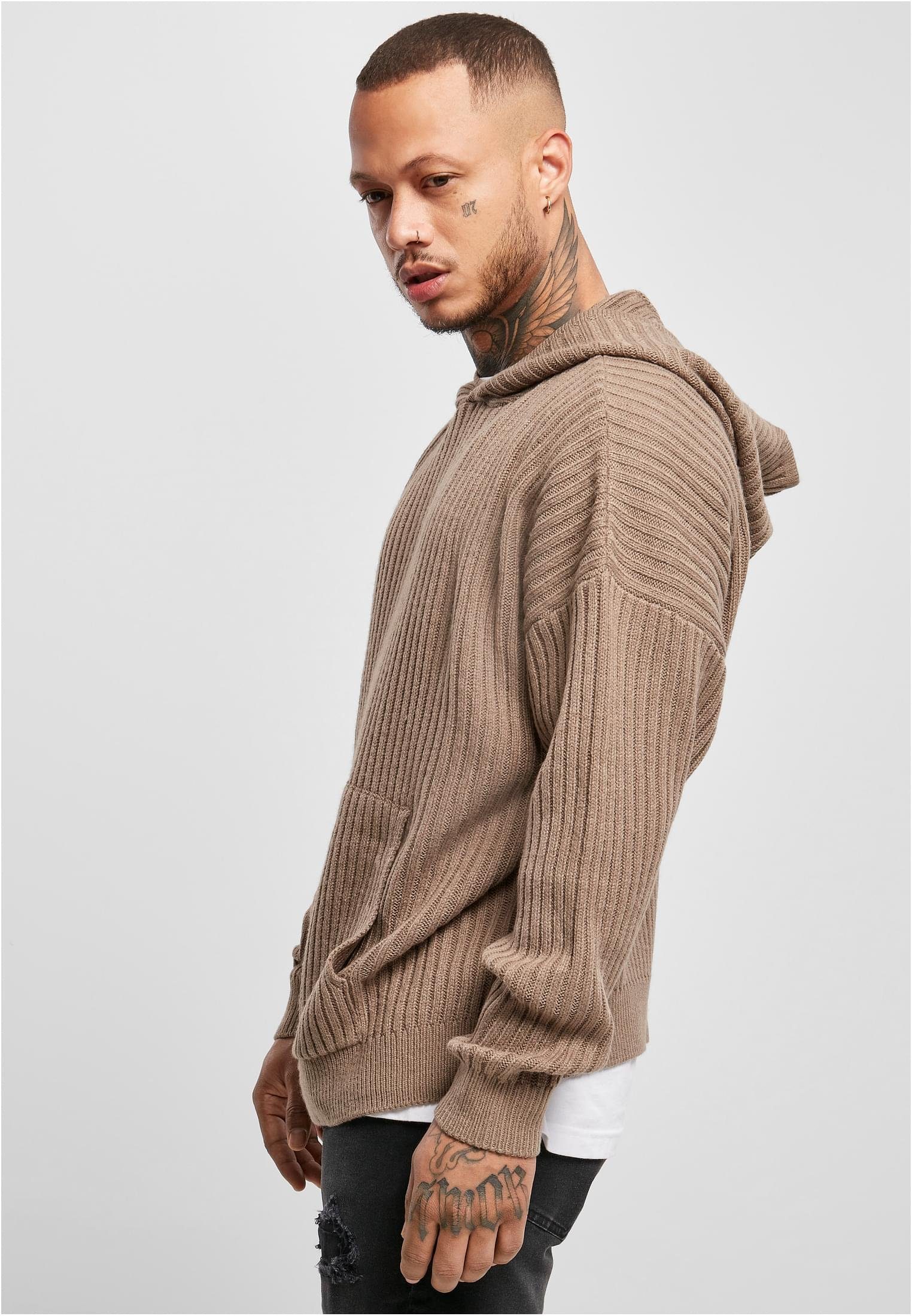 URBAN Hoody Sweater Herren CLASSICS Knitted (1-tlg) darkkhaki