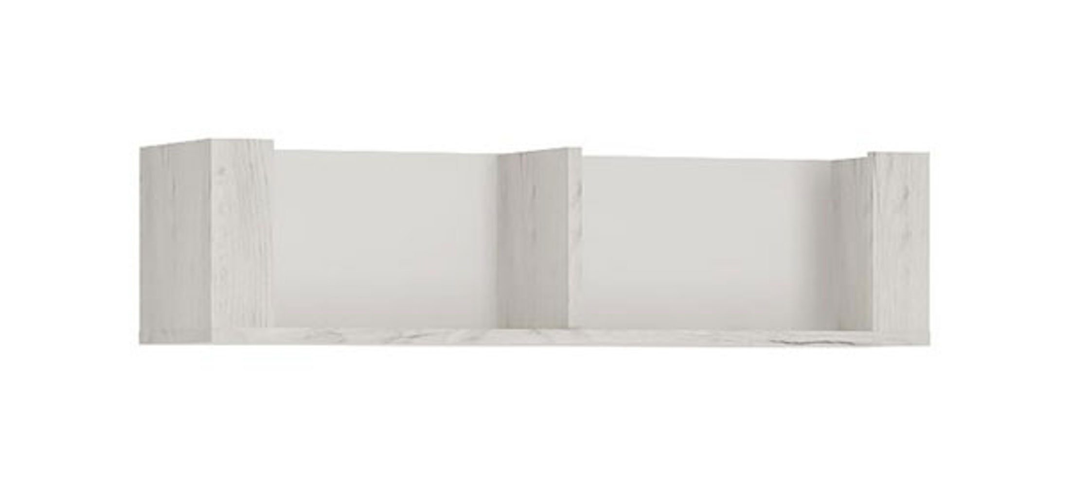 Feldmann-Wohnen Wandregal ANGEL, 84cm weißeiche mit 2 Fächern