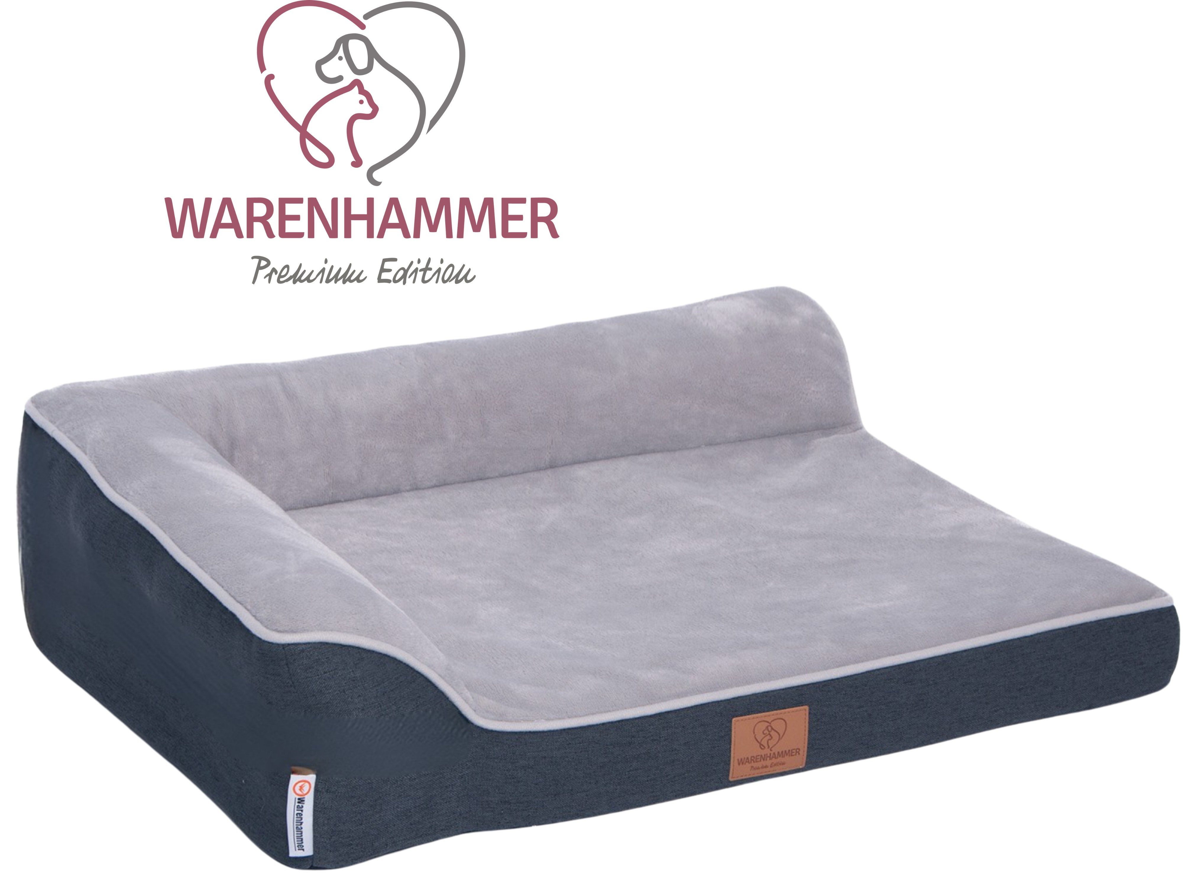 Tierbett Orthopädisches Premium Hundebett, flauschig weich, Abnehmbar,Waschbar