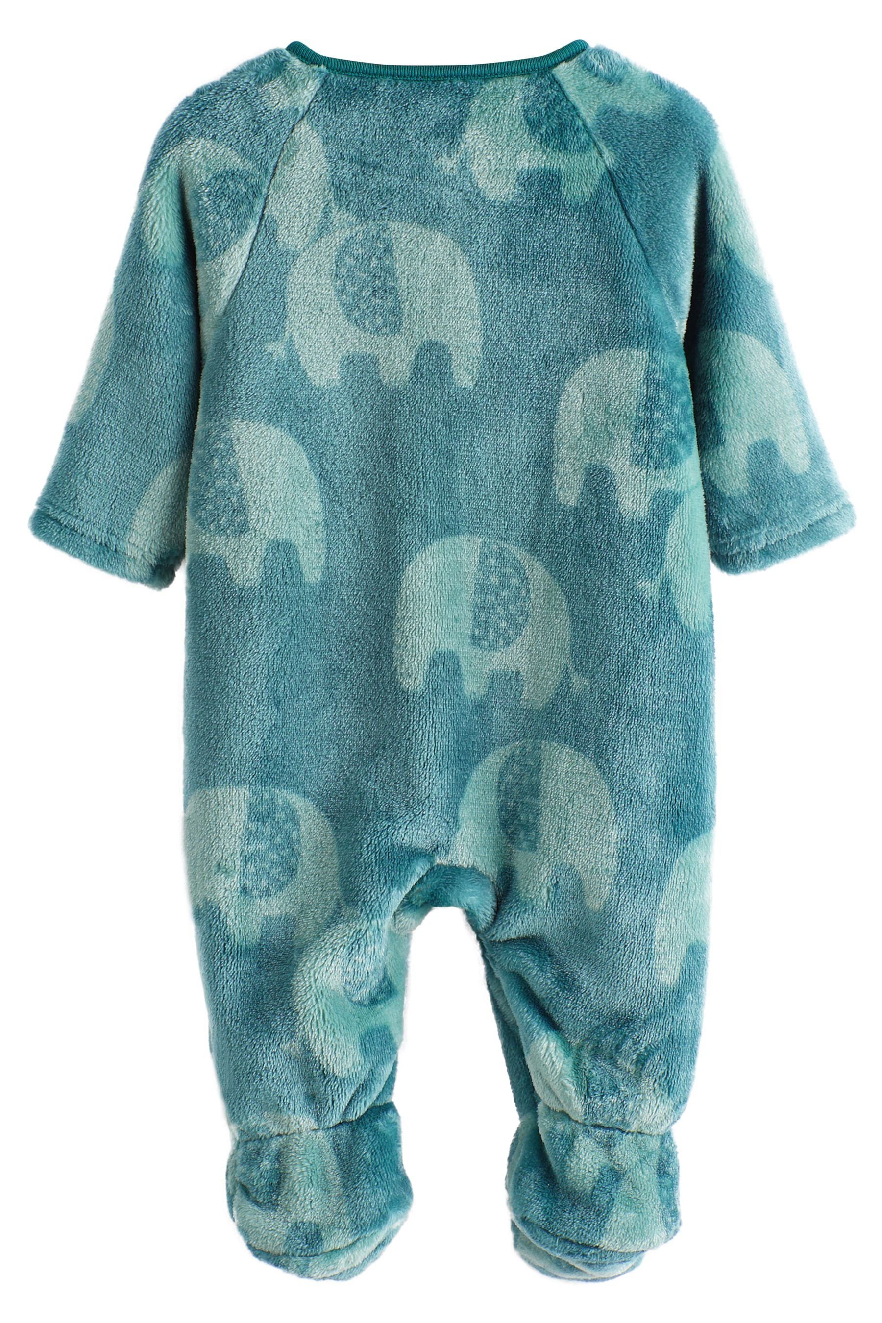 Next Schlafoverall Baby-Schlafanzug aus (1-tlg) Fleece mit Elefanten