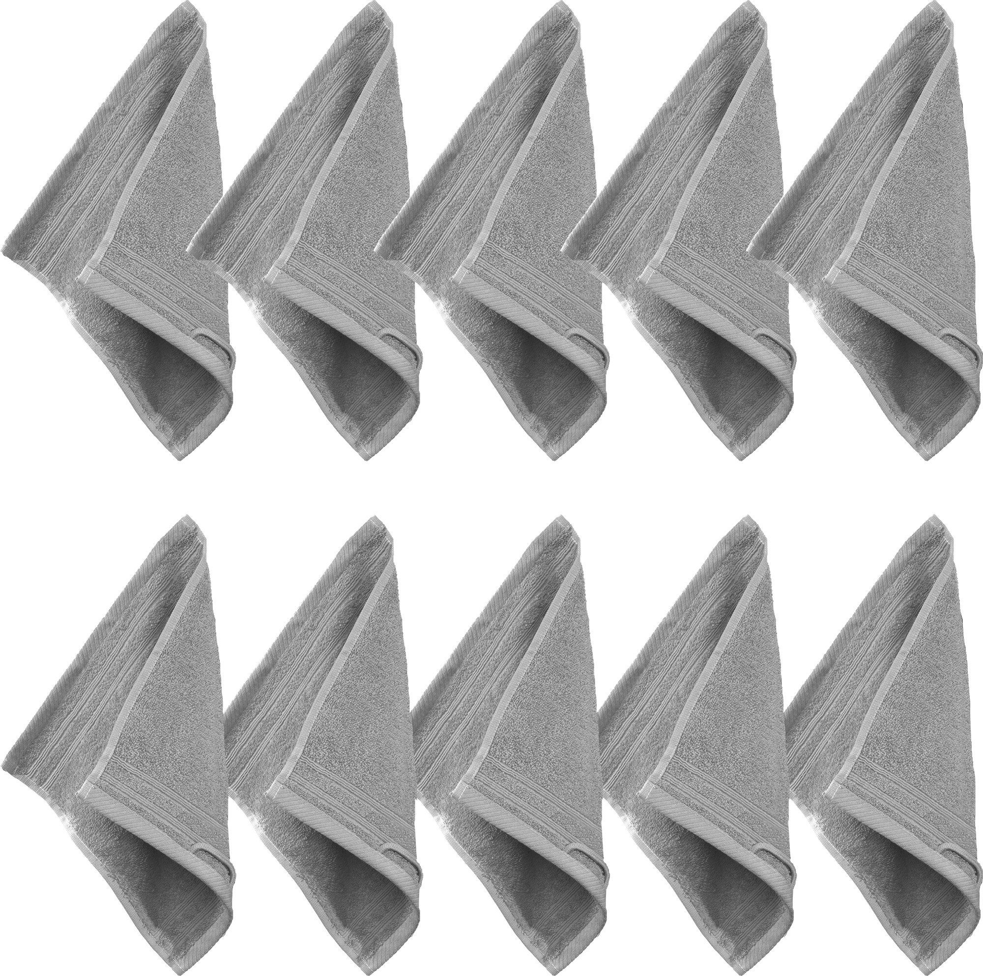 Erwin Müller Seiftuch Seiftuch "Heidelberg" 10er-Pack, Frottier, Walk-Frottier Uni