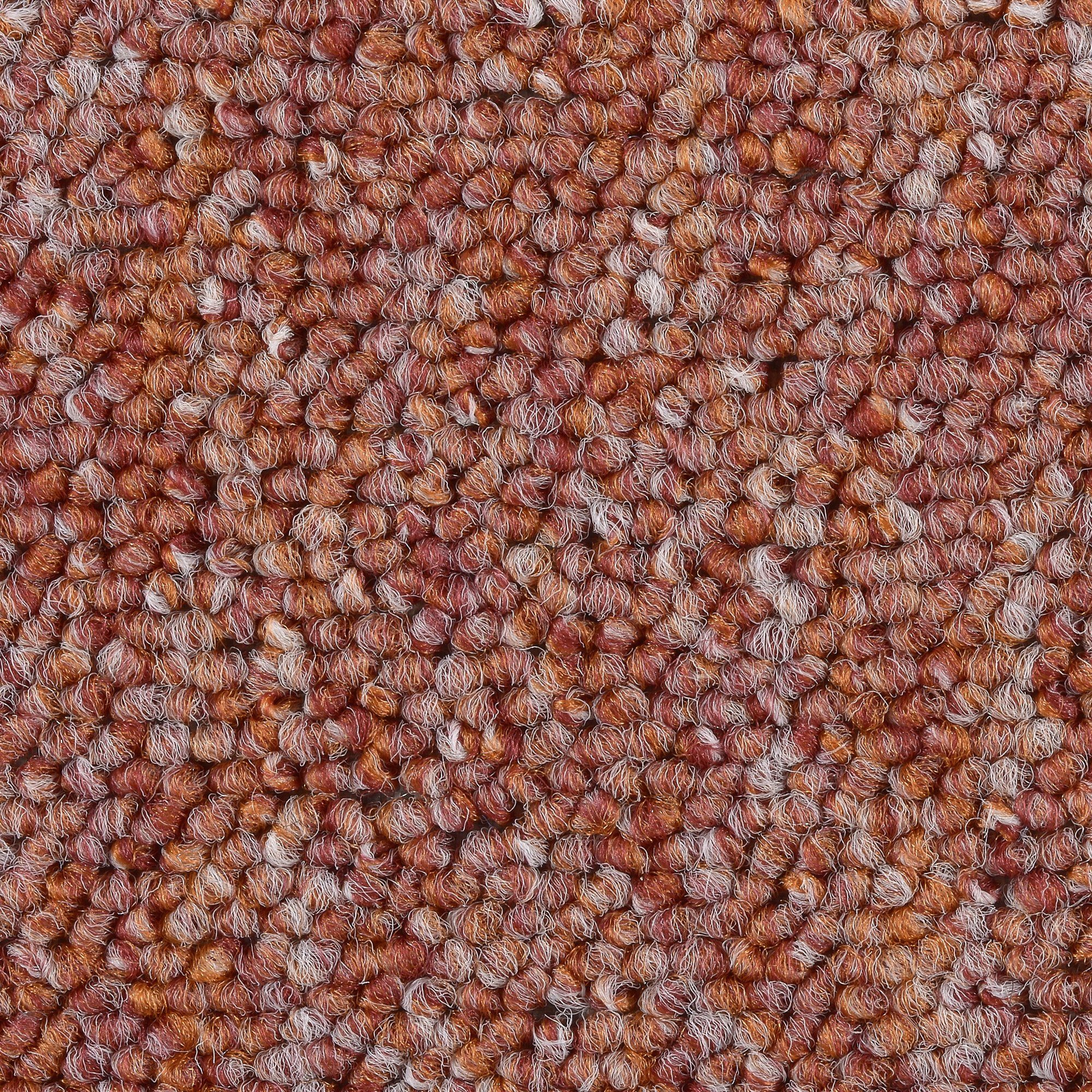 Teppichboden Schlingenteppich Astano, Bodenmeister, rechteckig, Höhe: 6 mm, Wohnzimmer, Schlafzimmer, Kinderzimmer, Breite 400/500 cm orange rot