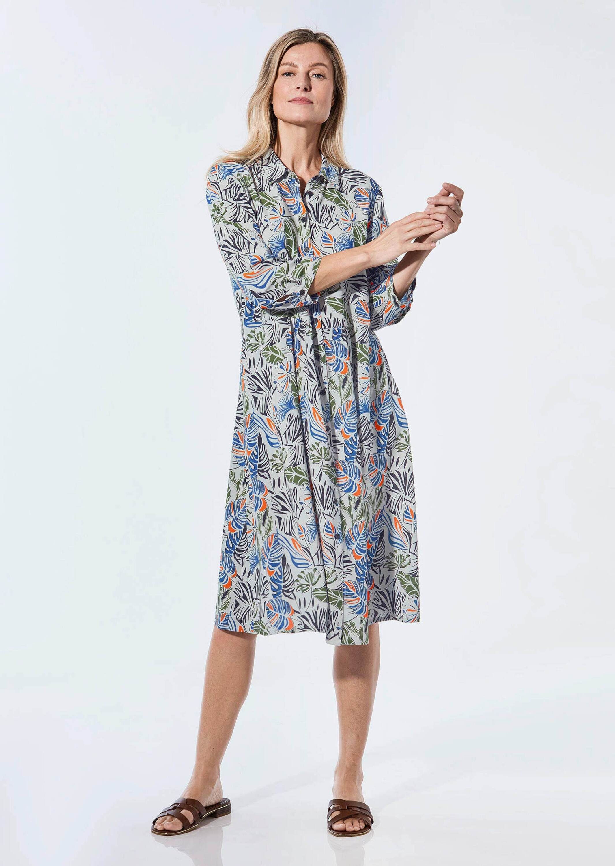 GOLDNER Sommerkleid Kurzgröße: Blusenkleid mit Hemdkragen günstig online kaufen