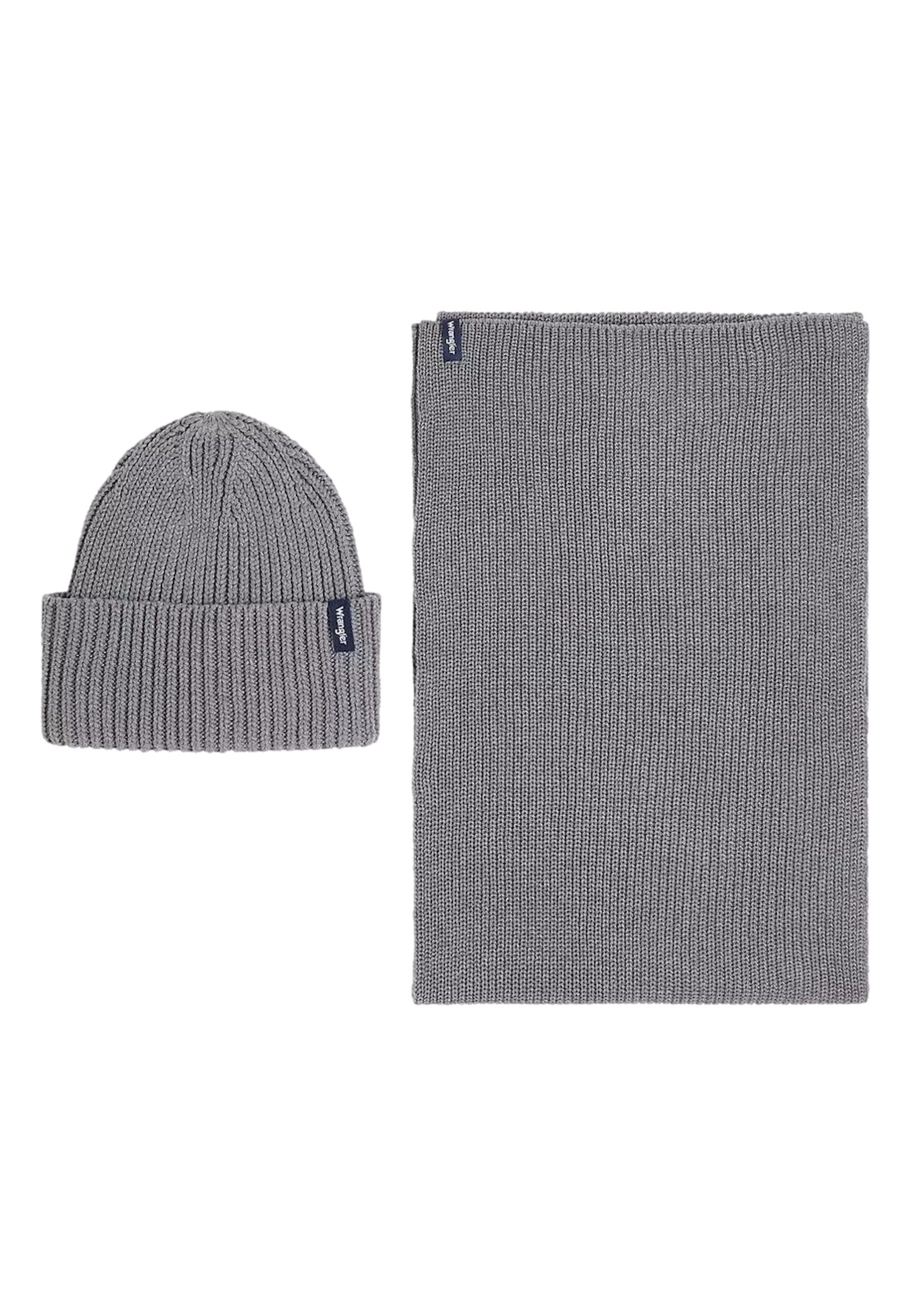 Wrangler Strickmütze Beaniemütze Schal-Mütze-Set (1-St)