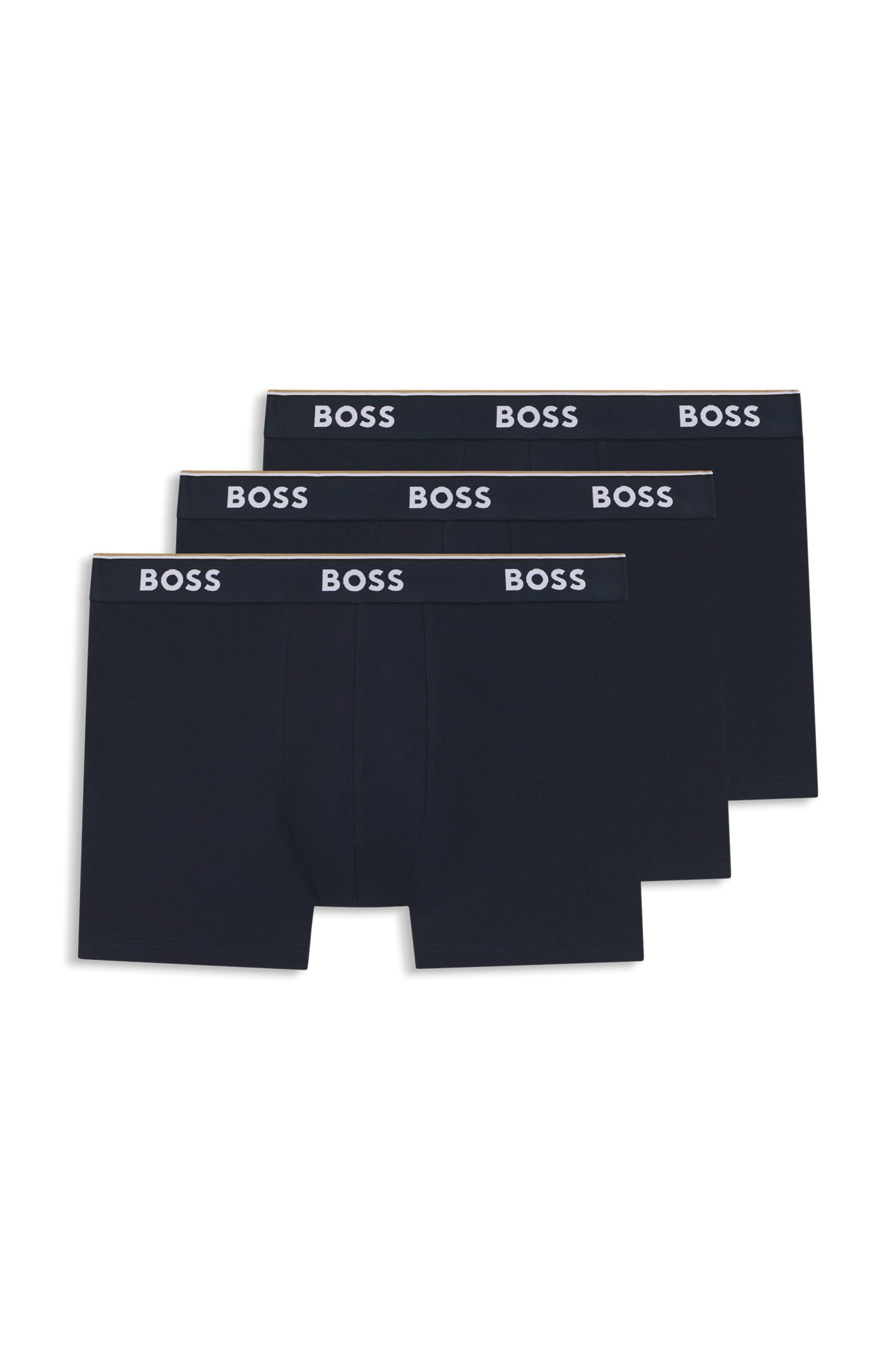 BOSS Langer Boxer Brief 3 PACK mit farblich passendem Webbund günstig online kaufen