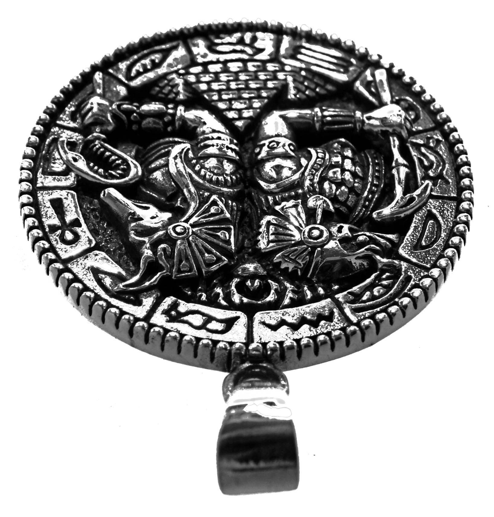 Kiss of Silber Schakal Anubis Kettenanhänger Nr.410 Horus 925 Anhänger + Leather Ägyptisch Ägypten Sterling