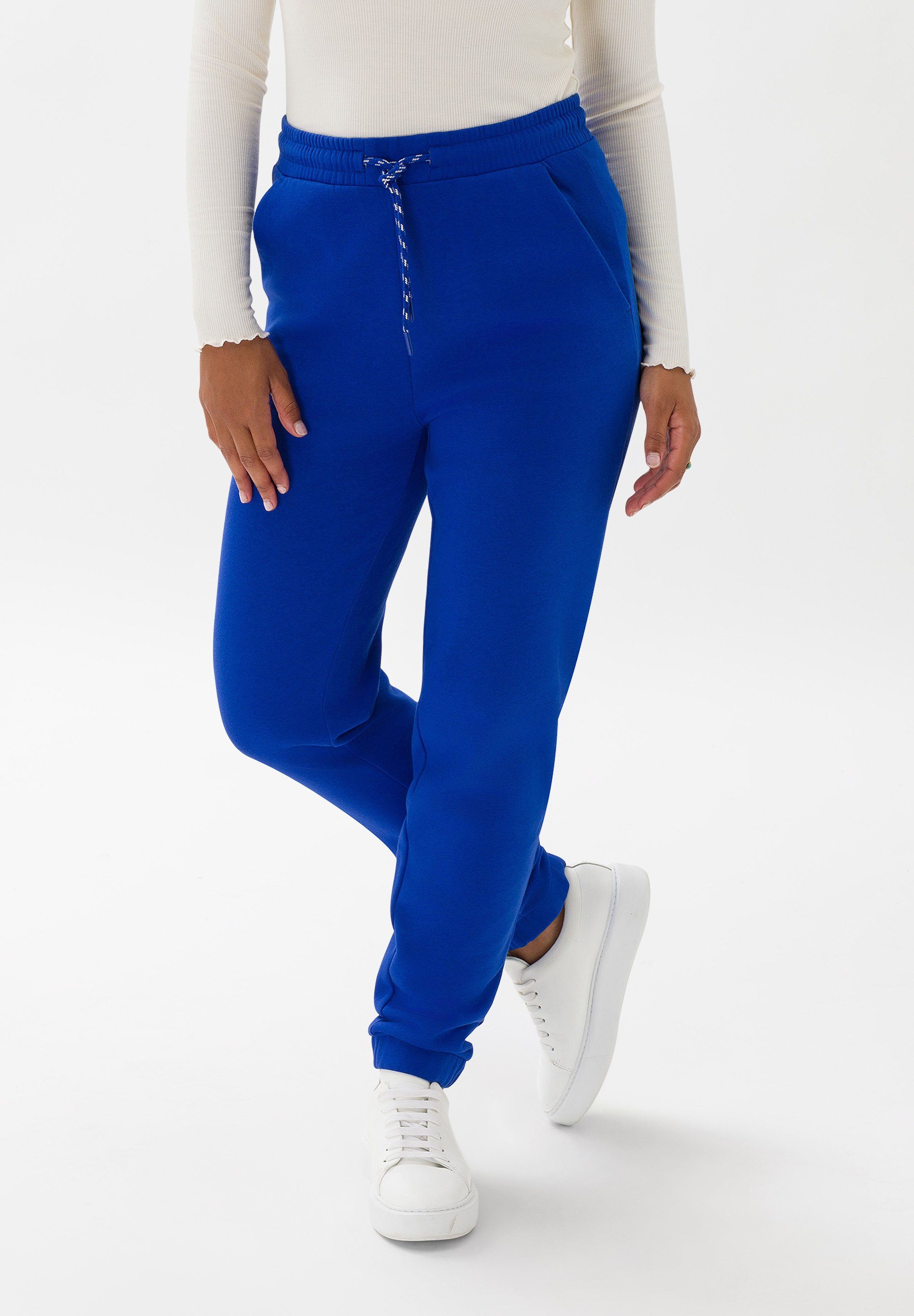Les Lunes Sweathose Frayaa elastischer Taillenbund, mit Taschen electric blue