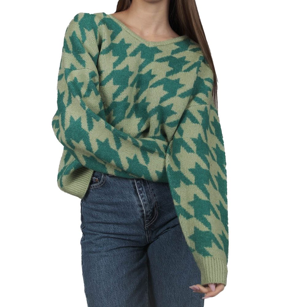 Kleinigkeit Strickpullover Wollma Dreieck Hahnentritt günstig online kaufen