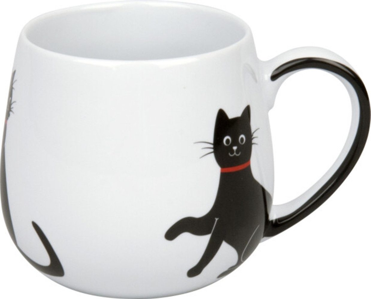 Könitz Tasse My lovely cat rot Teetasse mit Sieb und Deckel, 1-tlg., 3-teilig