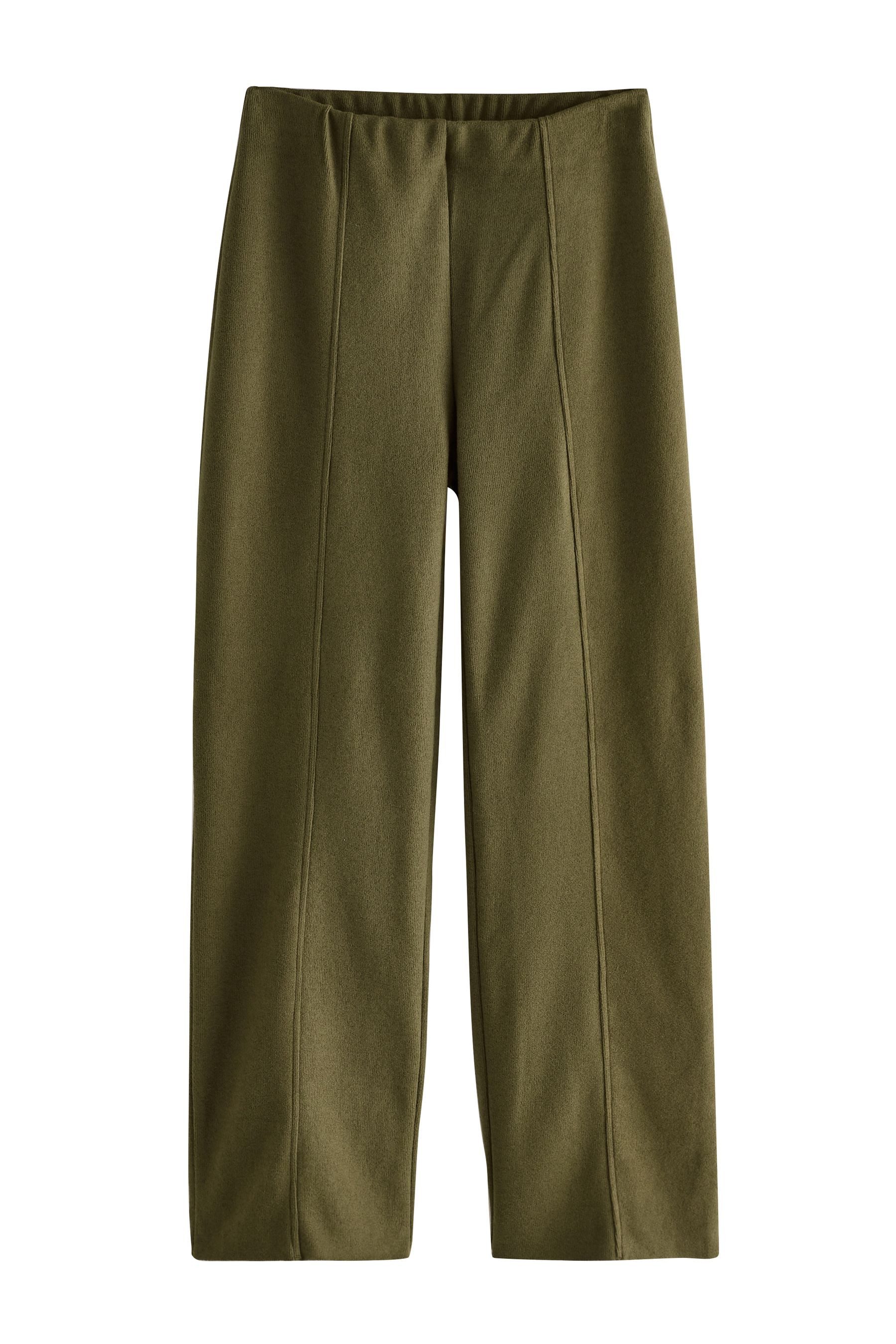 Next Jogginghose Weiche Rippstrick-Hose mit weitem Bein (1-tlg) günstig online kaufen