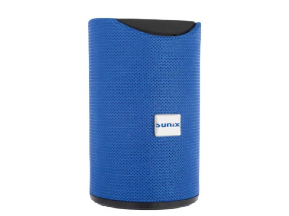 Sunix Tragbarer Speaker 360 Stereo Surround Aux Lange Laufzeit blau Bluetooth-Lautsprecher