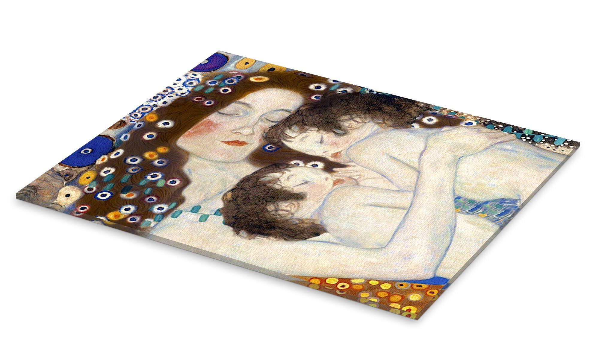 Posterlounge Wandbild Mutter und Zwillinge IV, Gustav Klimt, erhältlich als Poster, Leinwandbild, Wandsticker oder Acrylglasbild