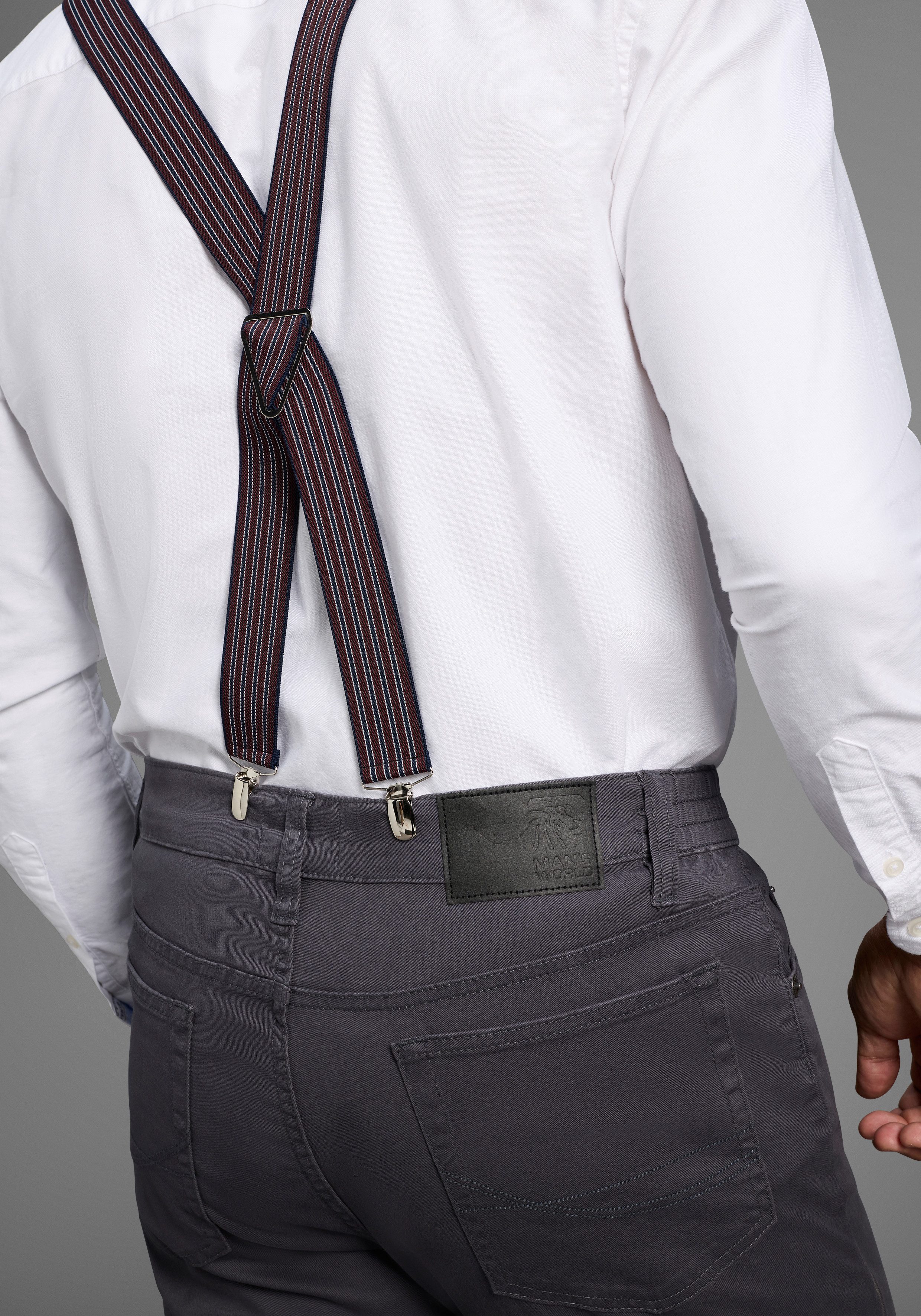 Man's World Hosenträger in bequemer Breite & extra Länge bis 130cm - NEW - günstig online kaufen