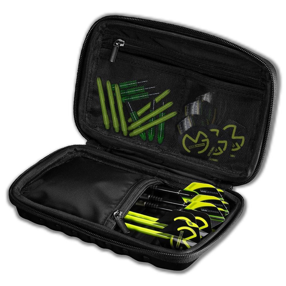 Winmau Dartpfeil Darttasche MvG Tour-Edition schwarz 8331, Dart Case Etui Tasche für Dartpfeile Flights