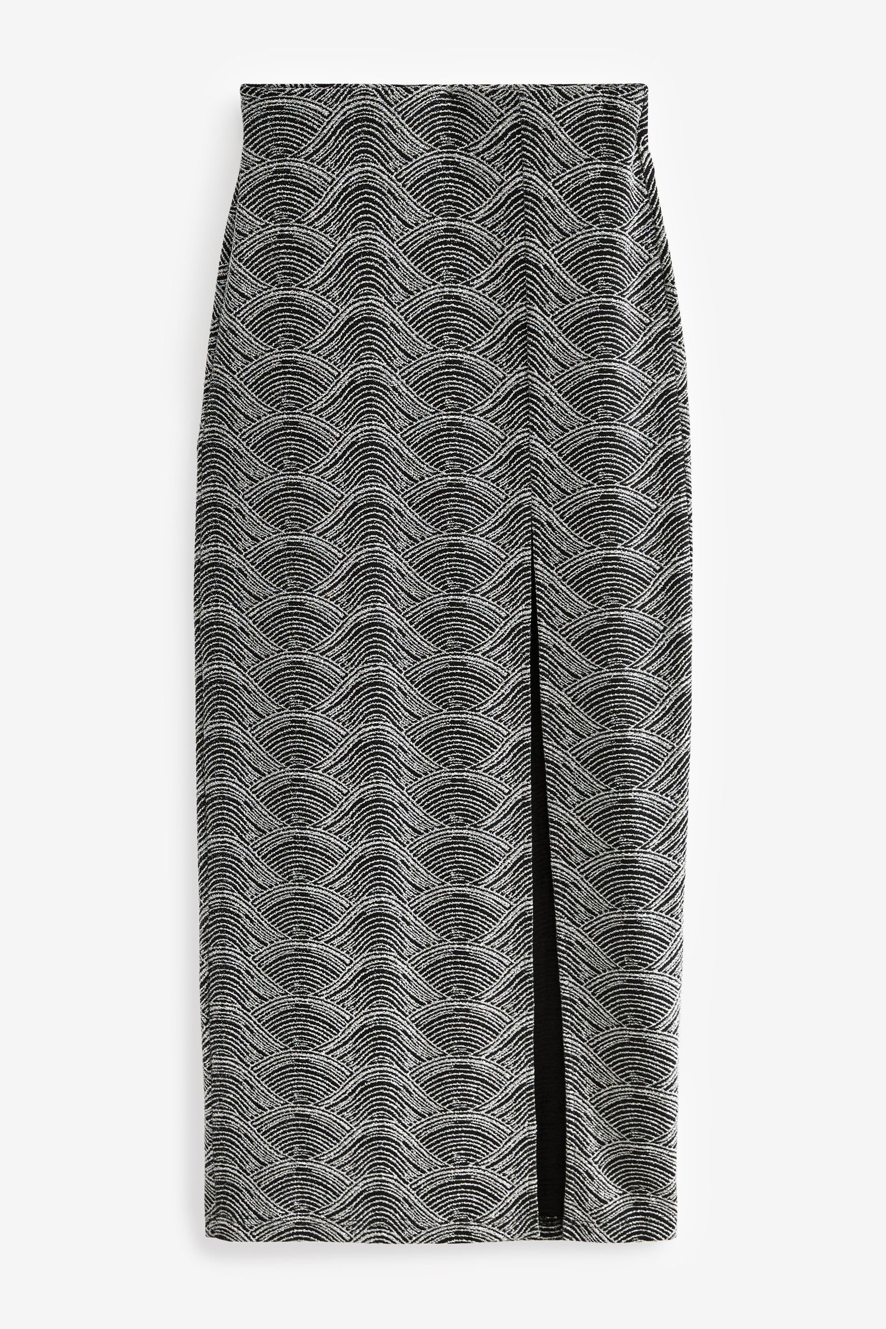 (1-tlg) Skirt Pencil Jacquard Next Bleistiftrock