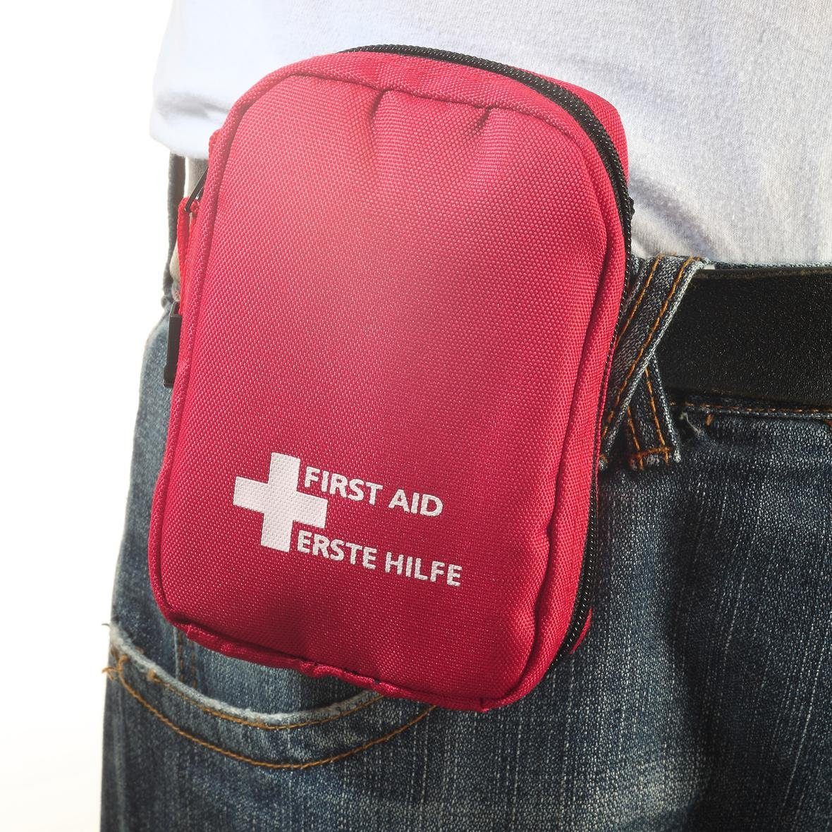 elasto Erste-Hilfe-Set Notfall-Set "Bag" rot/schwarz