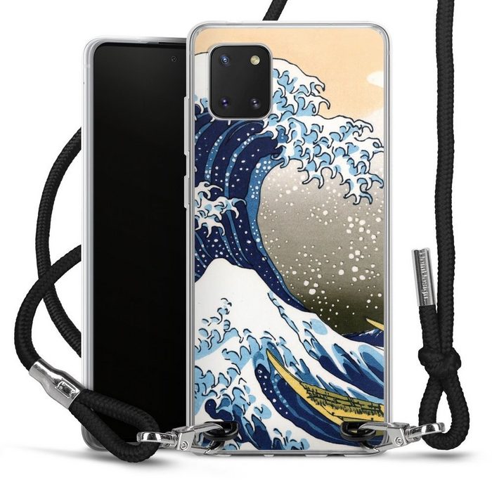 DeinDesign Handyhülle Katsushika Hokusai Die große Welle vor Kanagawa Kunst Samsung Galaxy Note 10 lite Handykette Hülle mit Band Cover mit Kette