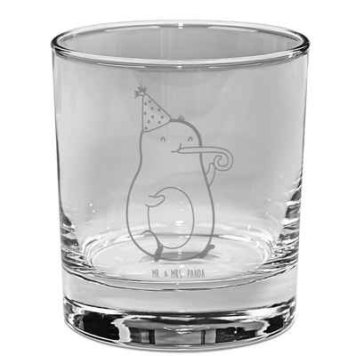 Mr. & Mrs. Panda Glas Avocado Feier - Transparent - Geschenk, Gin Glas mit Gravur, Ginglas, Premium Glas, Feine Lasergravuren
