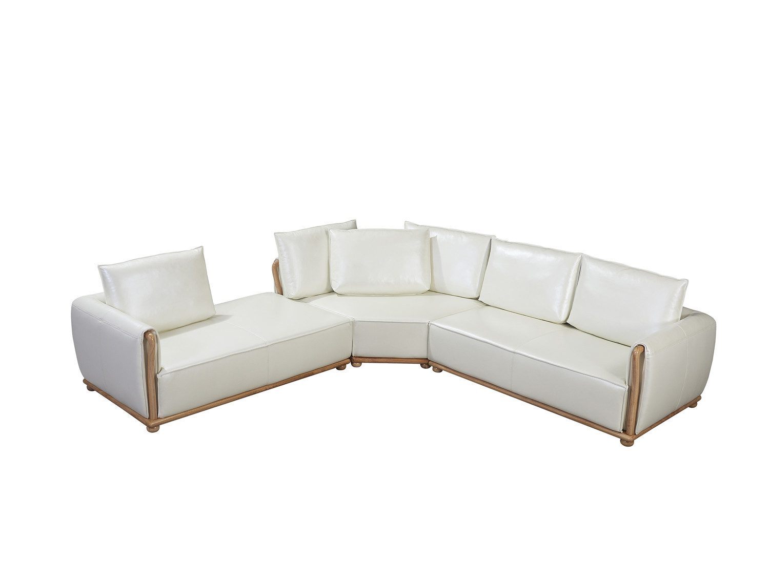 Xlmoebel Ecksofa Designer-Sofa mit Hocker und L-förmiger Wohnlandschaft-Polstergarnitur, Hergestellt in Europa