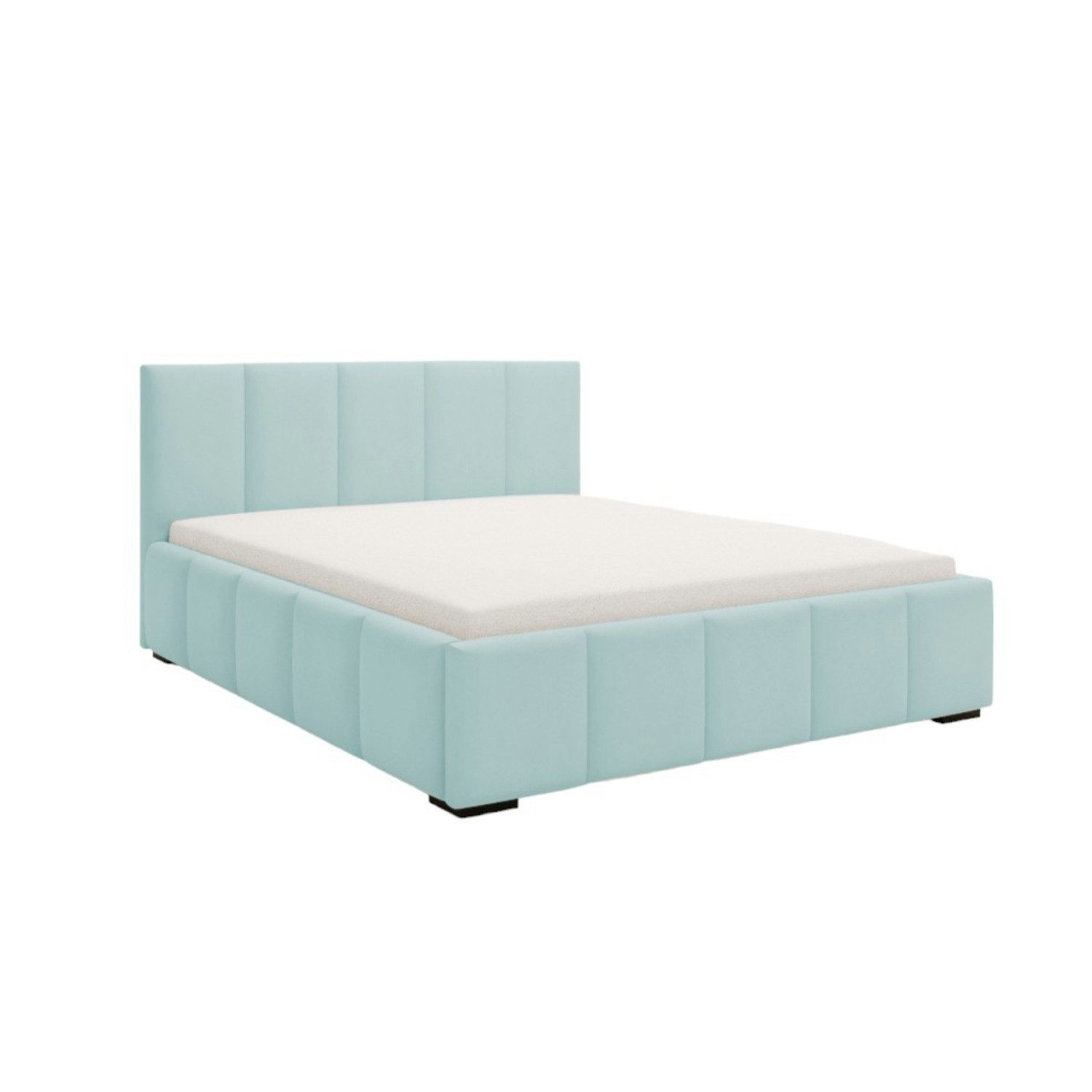 MOEBLO Polsterbett PASADO (Doppelbett mit Kopfstütze und stabiler Rahmenkonstruktion – Komfort und Eleganz vereint, Stauraumbett), (BxHxT):140/160/180/200x90x213 cm