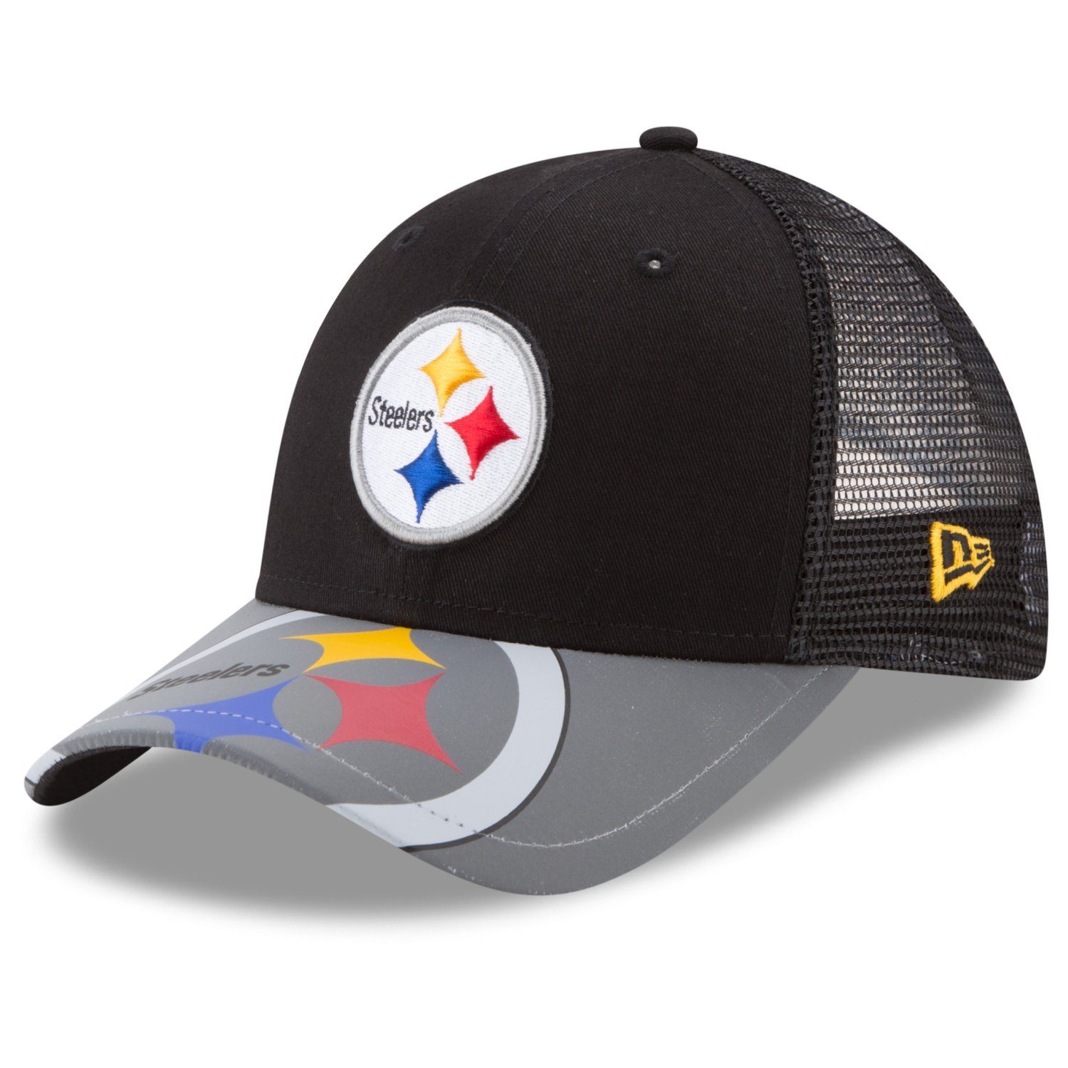 New Era Trucker Cap Trucker 9Forty REFLECT VISOR NFL Teams Pittsburgh Steelers
