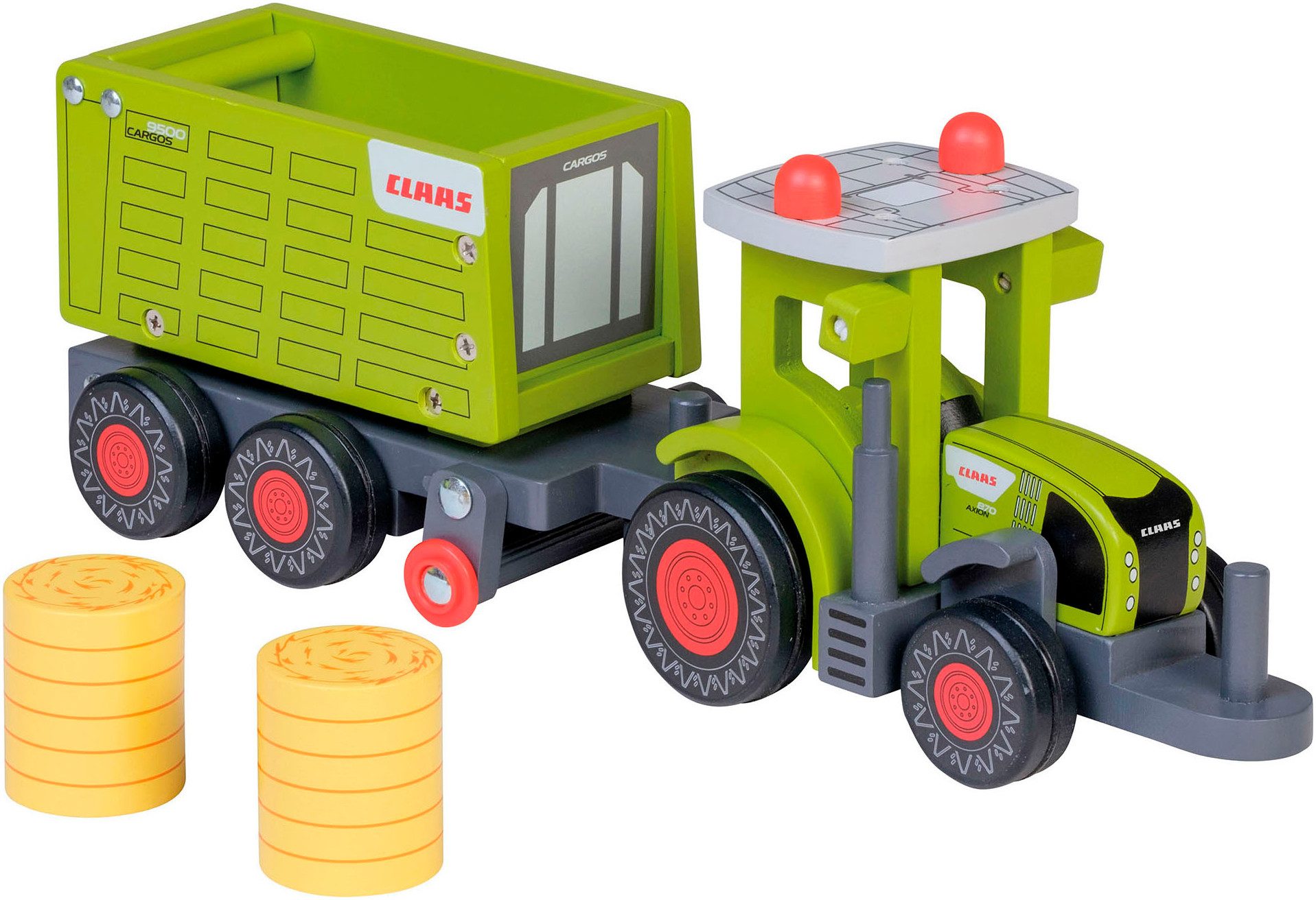 Happy People Spielzeug-Traktor CLAAS Kids Axion 870, aus Holz, mit Kipper günstig online kaufen