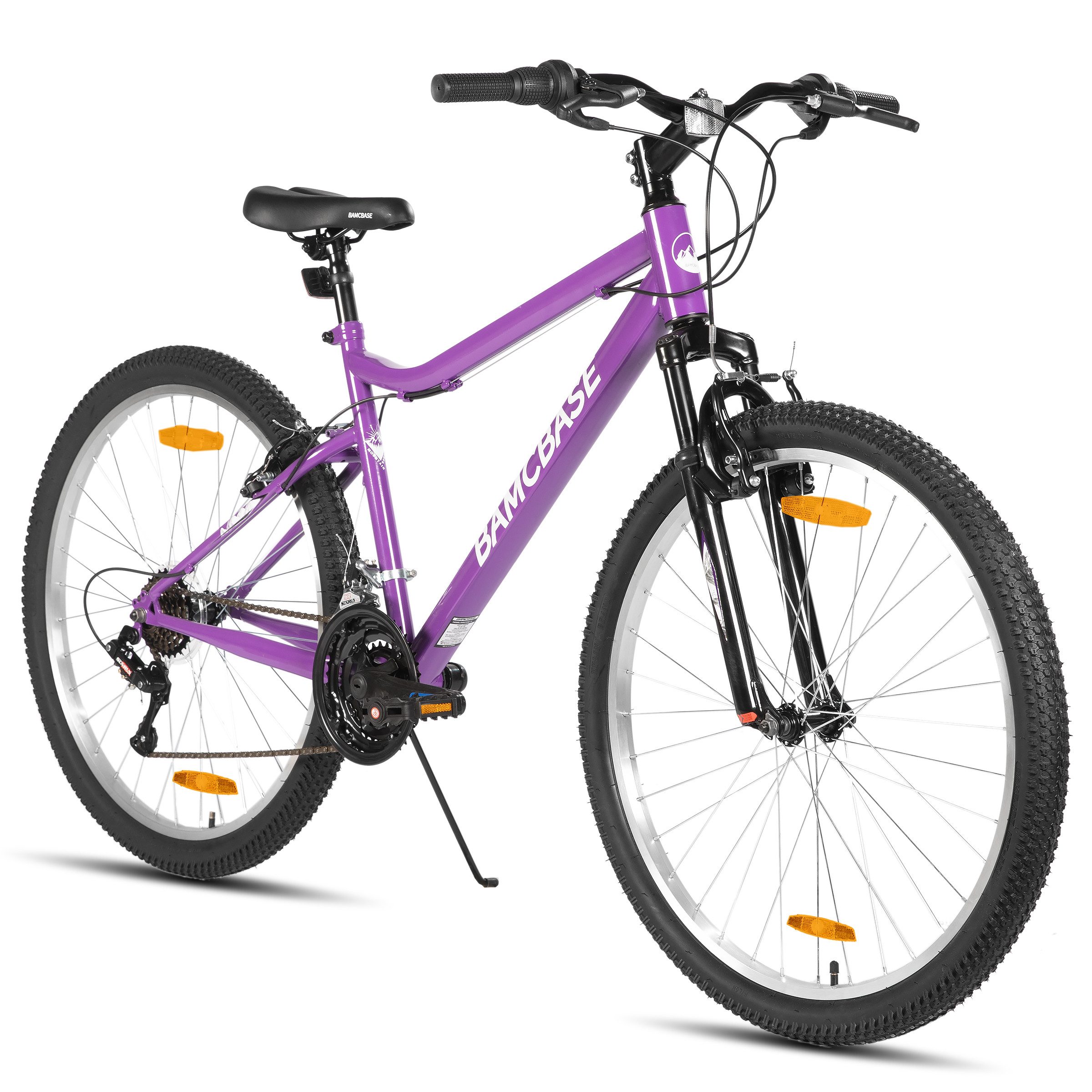HILAND Mountainbike 26 Zoll Damen bike, robust und langlebig, Studenten-Pendlerrad, Mit 18-Gang, Doppel-V-Bremsen, Schutzblechen, für Frauen konzipiert