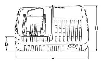 KS Tools Akku-Ladestation (Universal-Schnell-Ladegerät, für 18V)