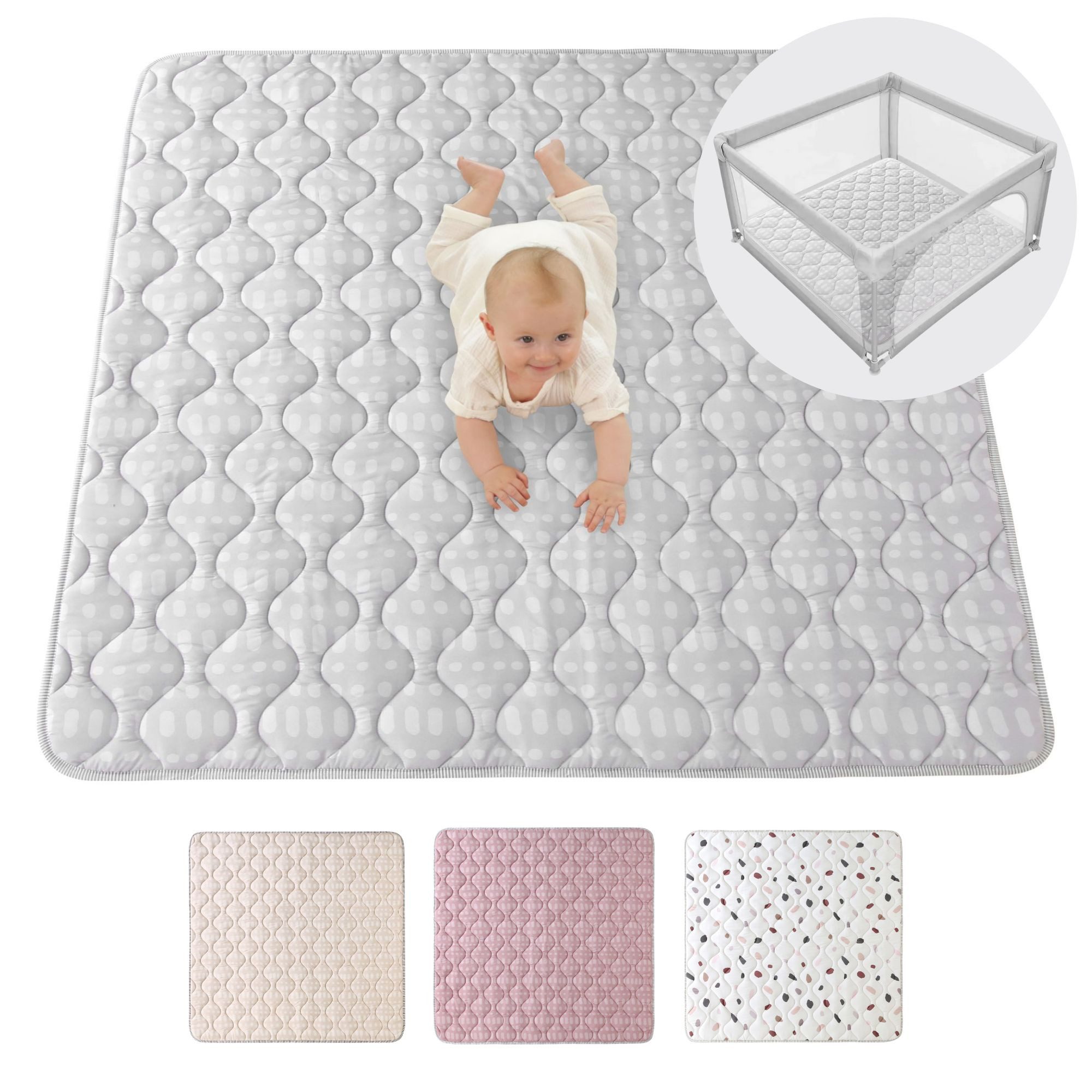 Krabbeldecke für Baby 1,27m, Krabbelmatte, Spielmatte günstig online kaufen