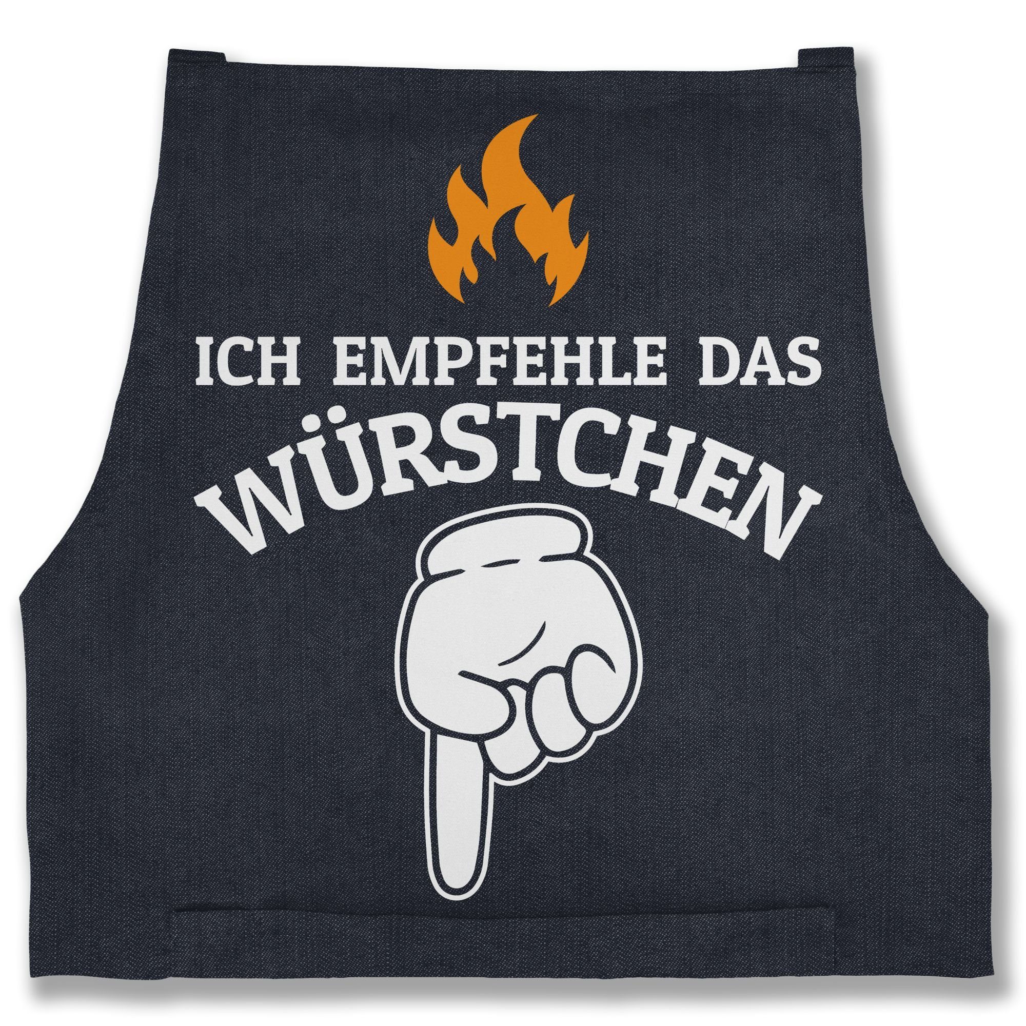 Shirtracer Kochschürze Ich empfehle das Würstchen - Grillfan Geschenk Grill günstig online kaufen