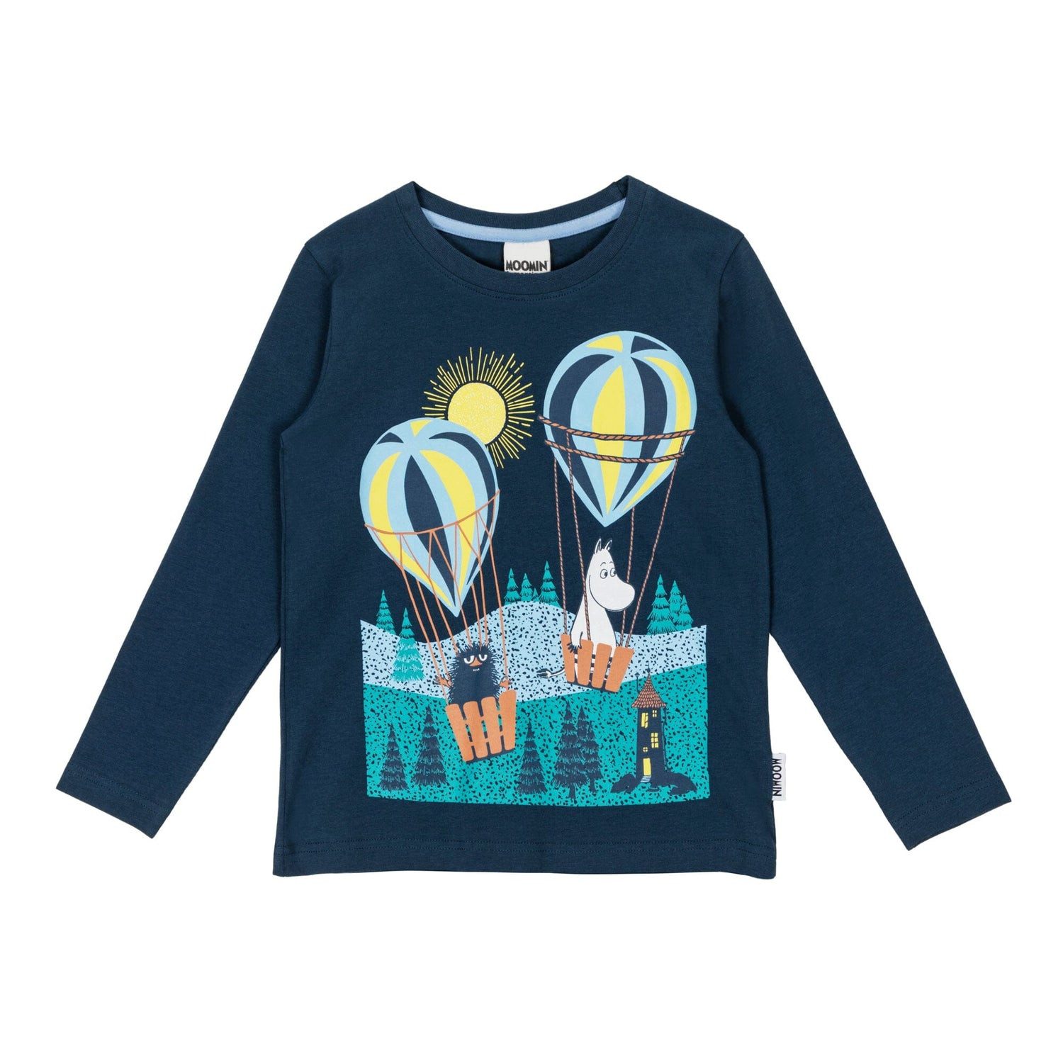 Moomin by Martinex Langarmshirt Moomin Kids Langarmshirt „Early Flight“ – Dark Blue