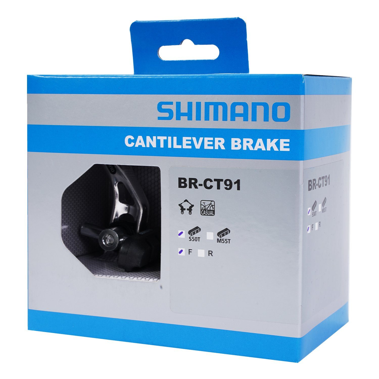 Shimano Fahrradsattel BR-CT91 Cantilever-Bremse Bremsbelag, VR Vorne Bremsen mit Canit-Lever