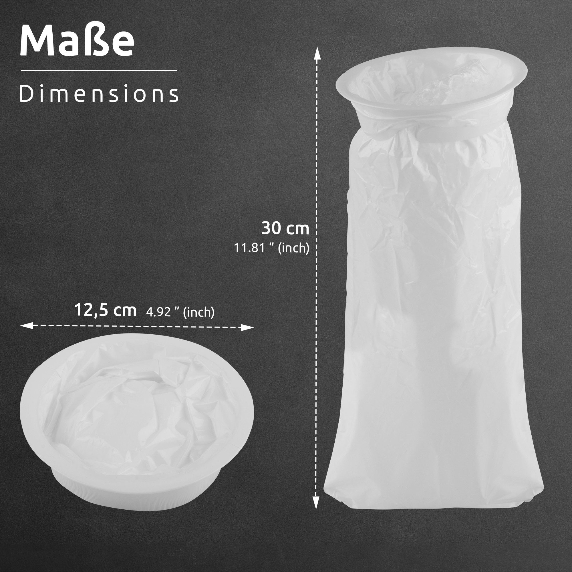 ECENCE Arzttasche Brechbeutel mit Ring 10x Spuckbeutel Auto (10-tlg)