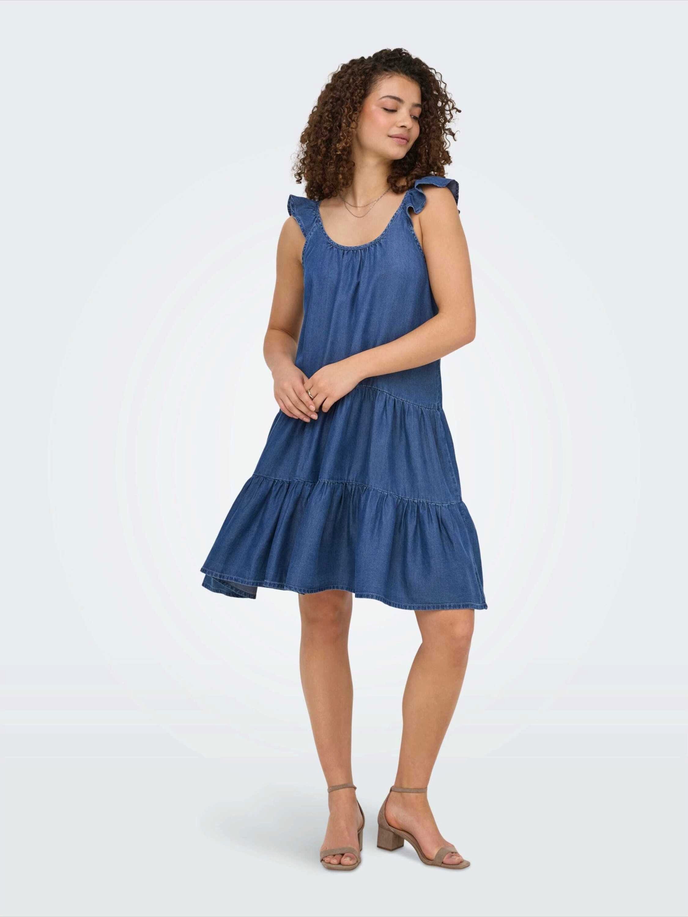 ONLY Midikleid ONLPEMA (1-tlg) Volant