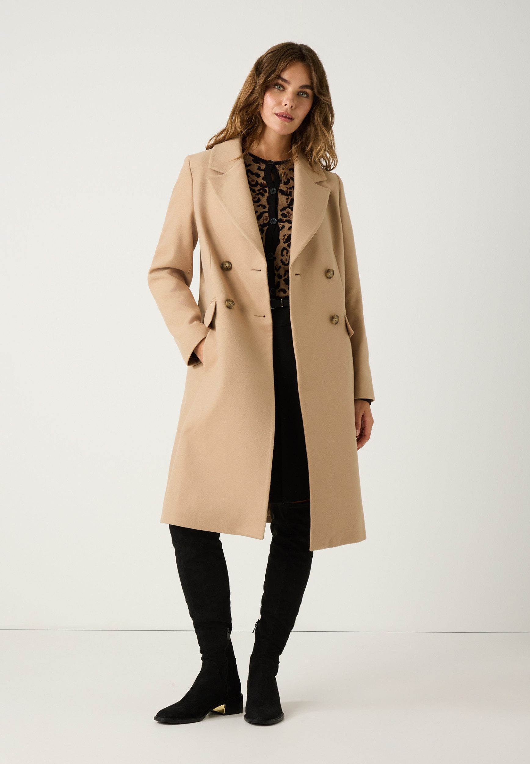 MORE&MORE Wintermantel Velours Blazer Coat günstig online kaufen