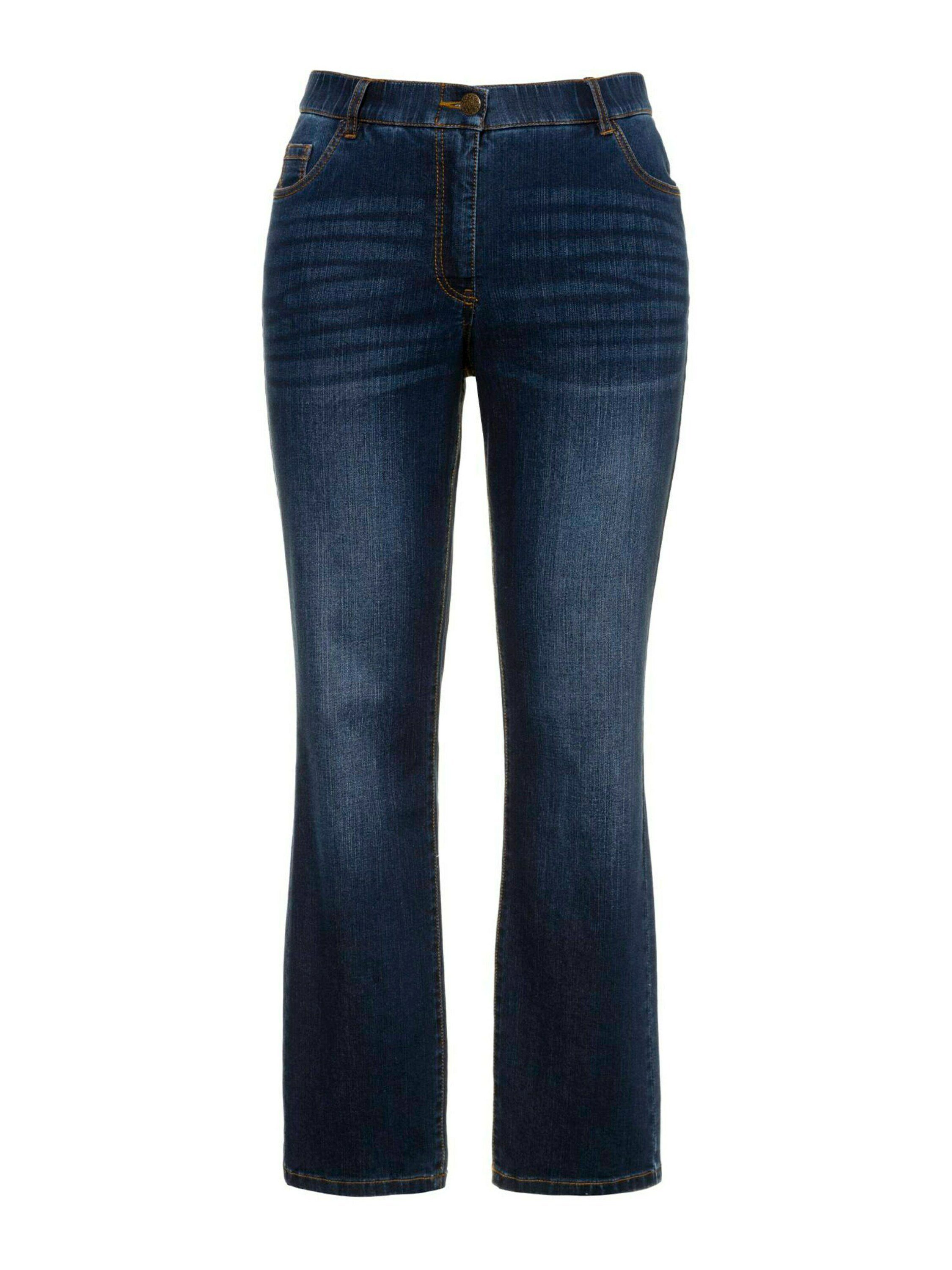 Jeans Bootcut Donna ULLA POPKEN - Modello Marie, Denim Elastizzato Blu, Taglie Forti 38W/34L