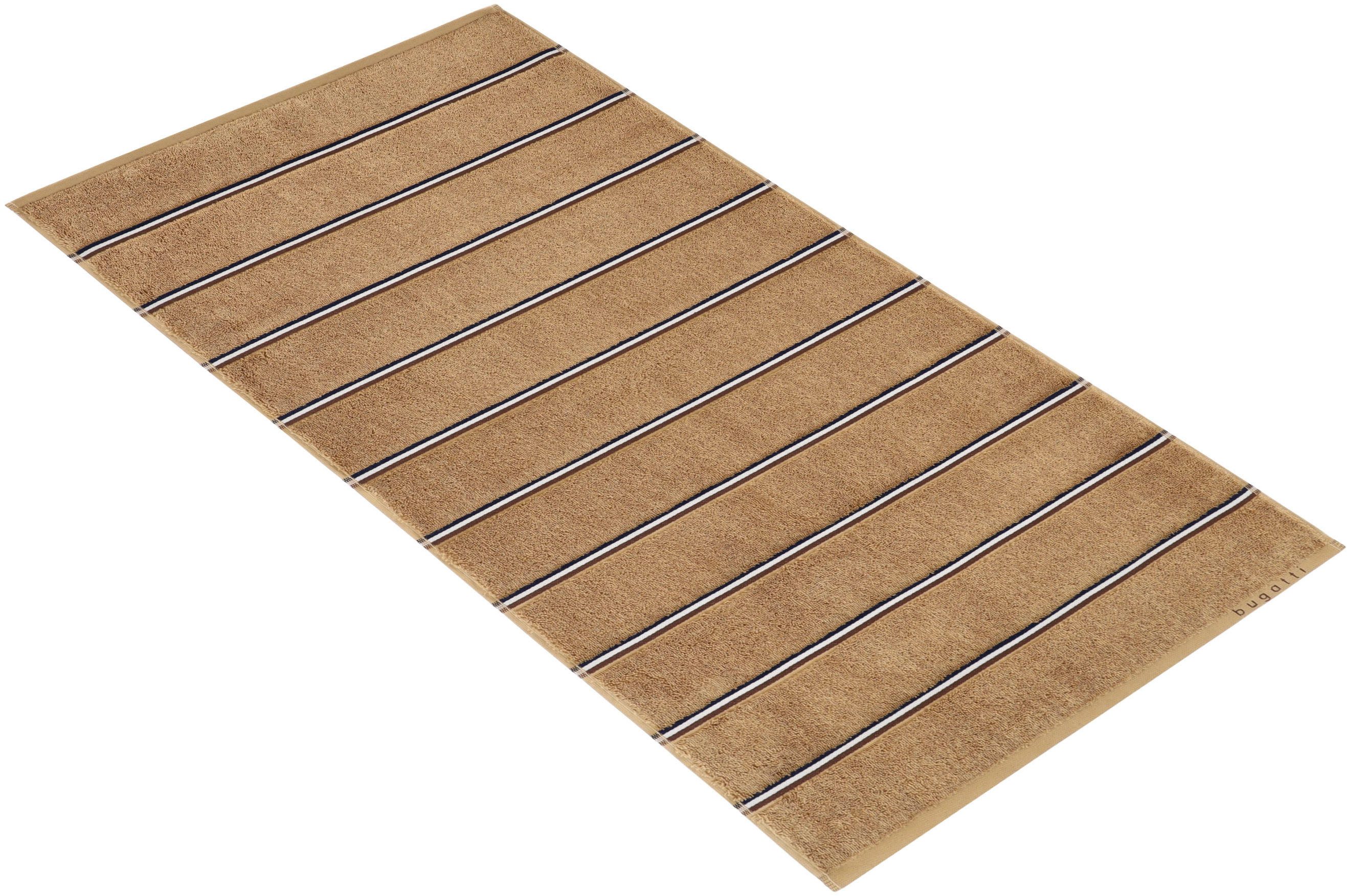 bugatti Gästehandtuch Bellano, Walkfrottier (1-St), Jacquard