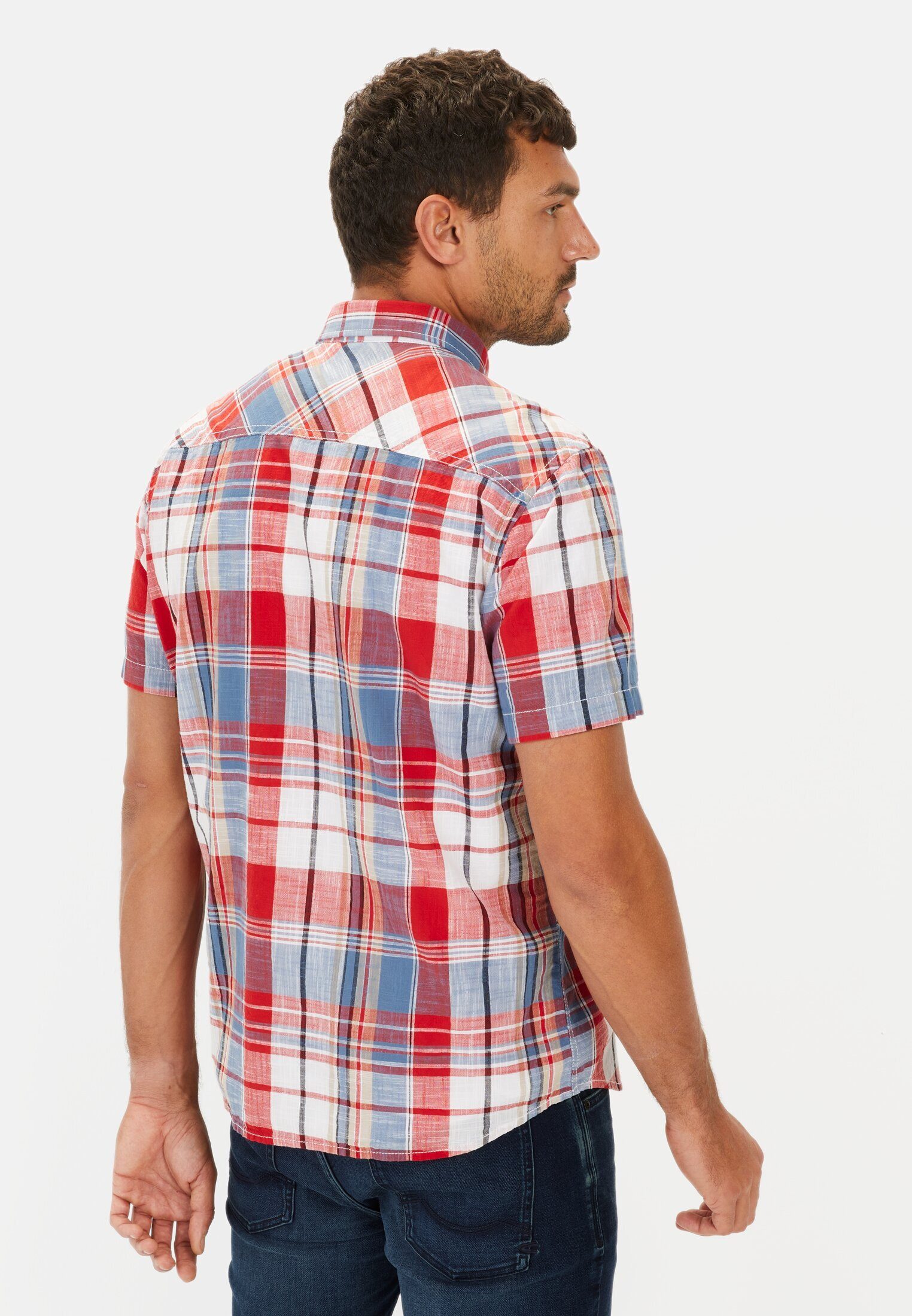 camel active Kurzarmhemd mit Brusttasche Button-Down günstig online kaufen