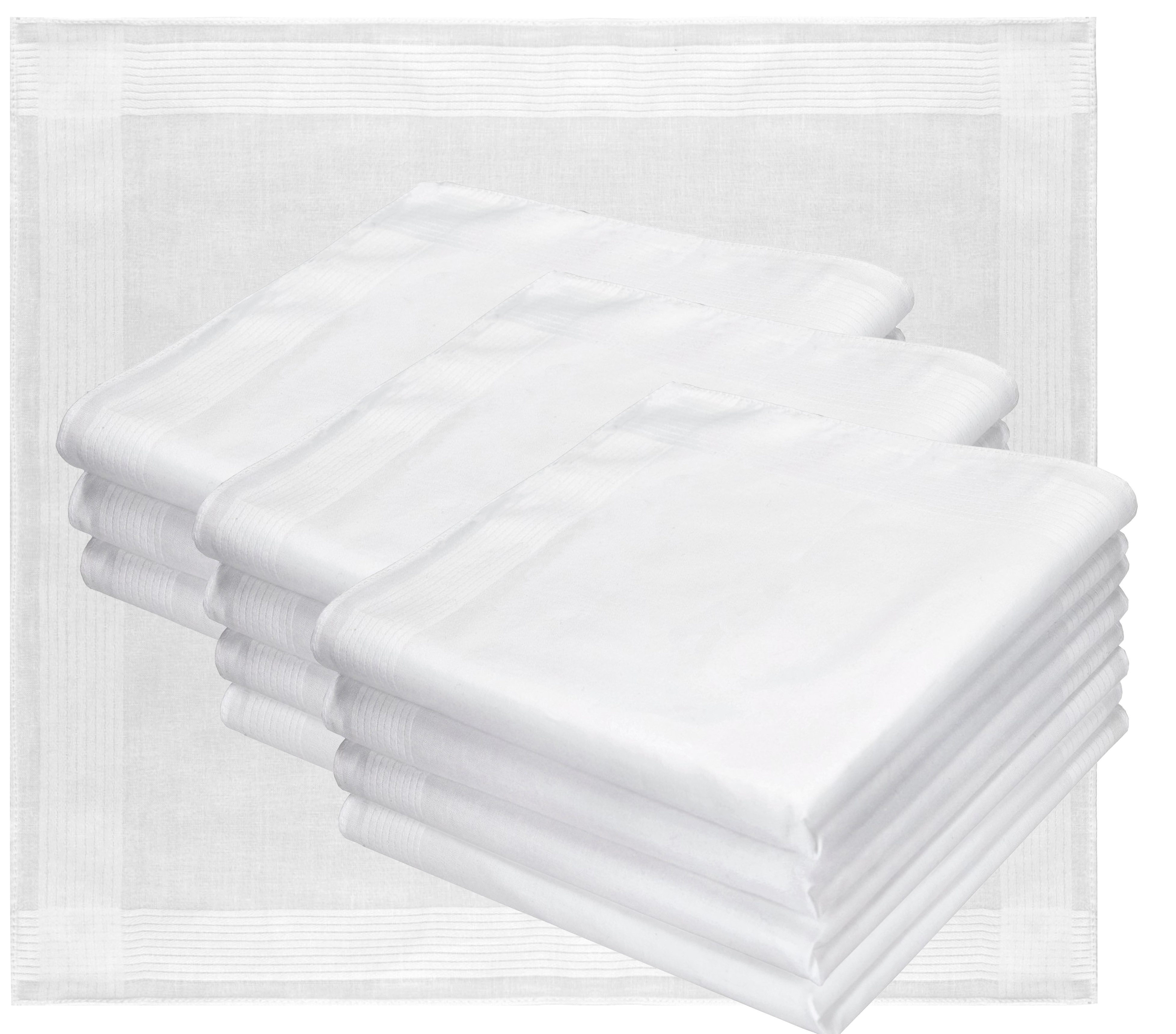 Betz Taschentuch 12 Stück Herren Stoff Taschentücher Set Lord 3 Größe 43x43 cm, (12-St)